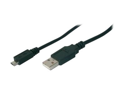 DIGITUS USB 2.0 Anschlusskabel Typ A - micro B St/St, 3.0m, USB 2.0 konform, sw. - USB 2.0 - 3 m - geformt - Schwarz DIGITUS USB 2.0 Anschlusskabel Typ A - micro B St/St, 3.0m, USB 2.0 konform, sw. - USB 2.0 - 3 m - geformt - Schwarz