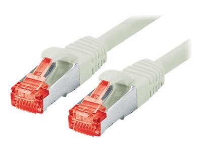 Tecline exertis Connect - Patch-Kabel - RJ-45 (M) - 30 m - SSTP-Kabel - CAT 6 - halogenfrei - Grau