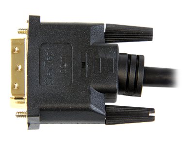 StarTech.com 2m HDMI auf DVI-D Kabel (St/St) - HDMI/DVI Adapterkabel mit vergoldeten Kontakten - HDMI/DVI Videokabel Schwarz - Adapterkabel - HDMI männlich zu DVI-D männlich - 2 m - Schwarz