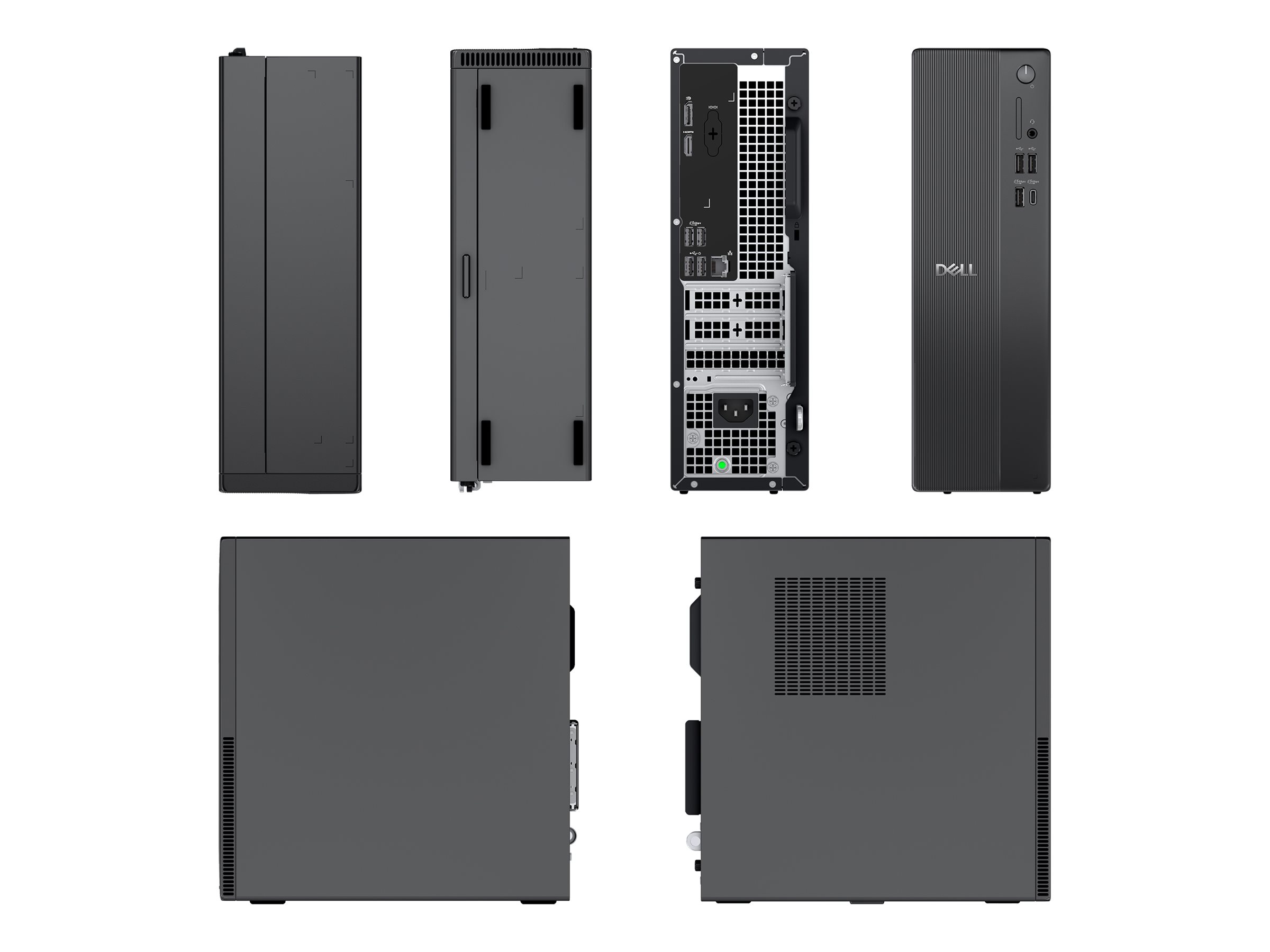 Dell Pro Slim Essential QVS1260 - Schlanker Desktop-PC - Core i3 i3-14100 / 3.5 GHz - RAM 8 GB - SSD 512 GB - NVMe - QLC - Class 25 - UHD Graphics 730 - 1GbE - Bluetooth - Wi-Fi 6 - WLAN: Bluetooth - 802.11a/b/g/n/ac/ax - Win 11 Pro - Monitor: keiner - S…