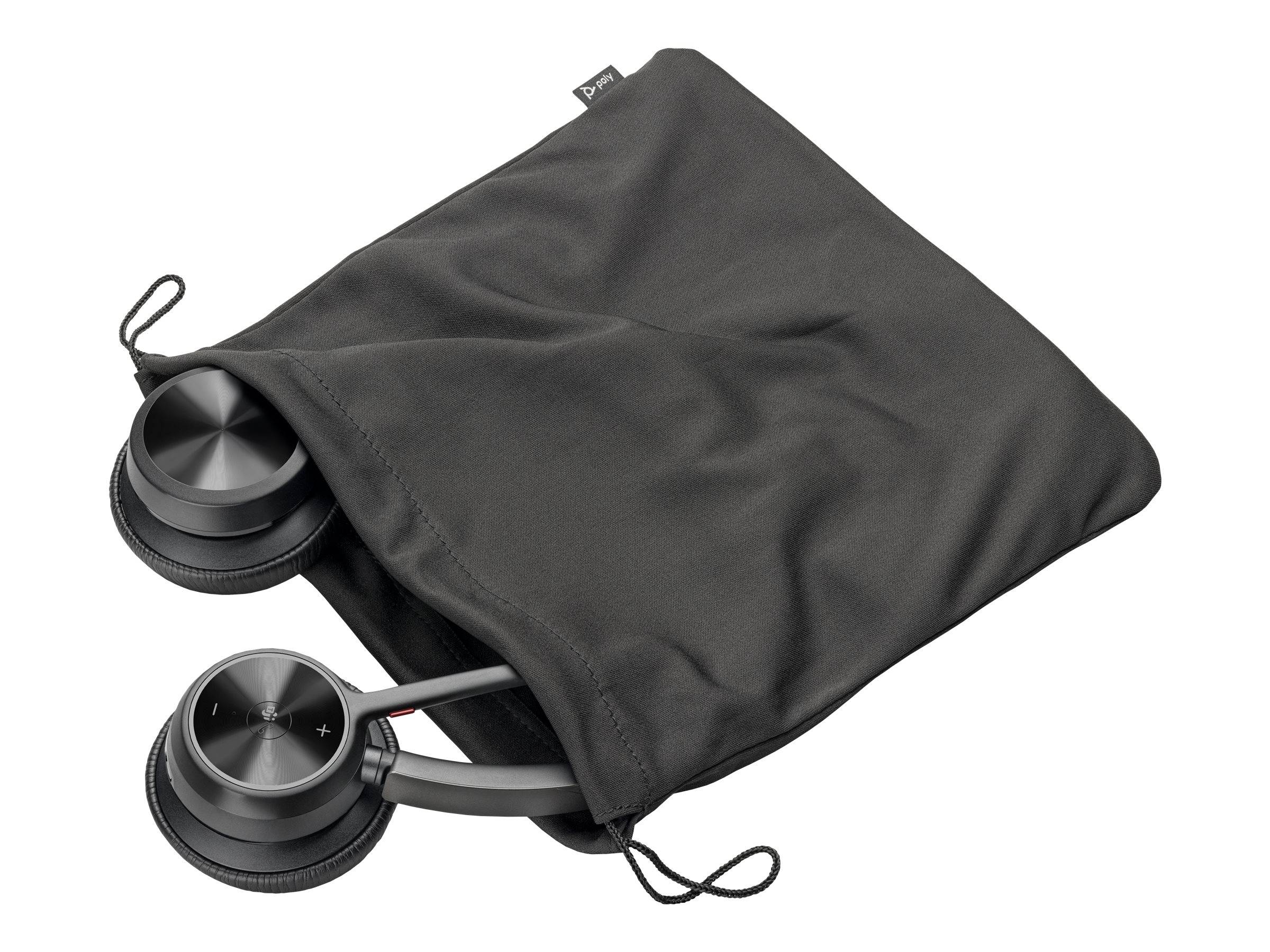 HP Poly Voyager 4320-M - Headset - On-Ear - kabellos - kabelgebunden - Adapter USB-A via Bluetooth - Schwarz - Zertifiziert für Microsoft Teams - Zoom Certified