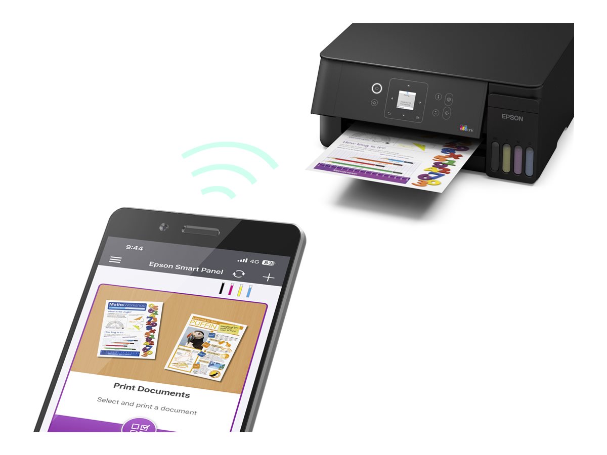 Epson EcoTank ET-2925 - Multifunktionsdrucker - - Legal (216 x 356 mm) (Original) - A4/Legal (Medien) - bis zu 11 Seiten/Min. (Drucken) - 100 Blatt - Wi-Fi(n) - Schwarz