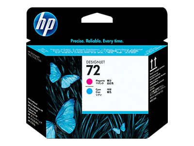 HP 72 - Cyan, Magenta - Druckkopf - für DesignJet T1100 - T1100ps - T1200 - T1200ps - T1300 - T610 - T620 - T770 - T790