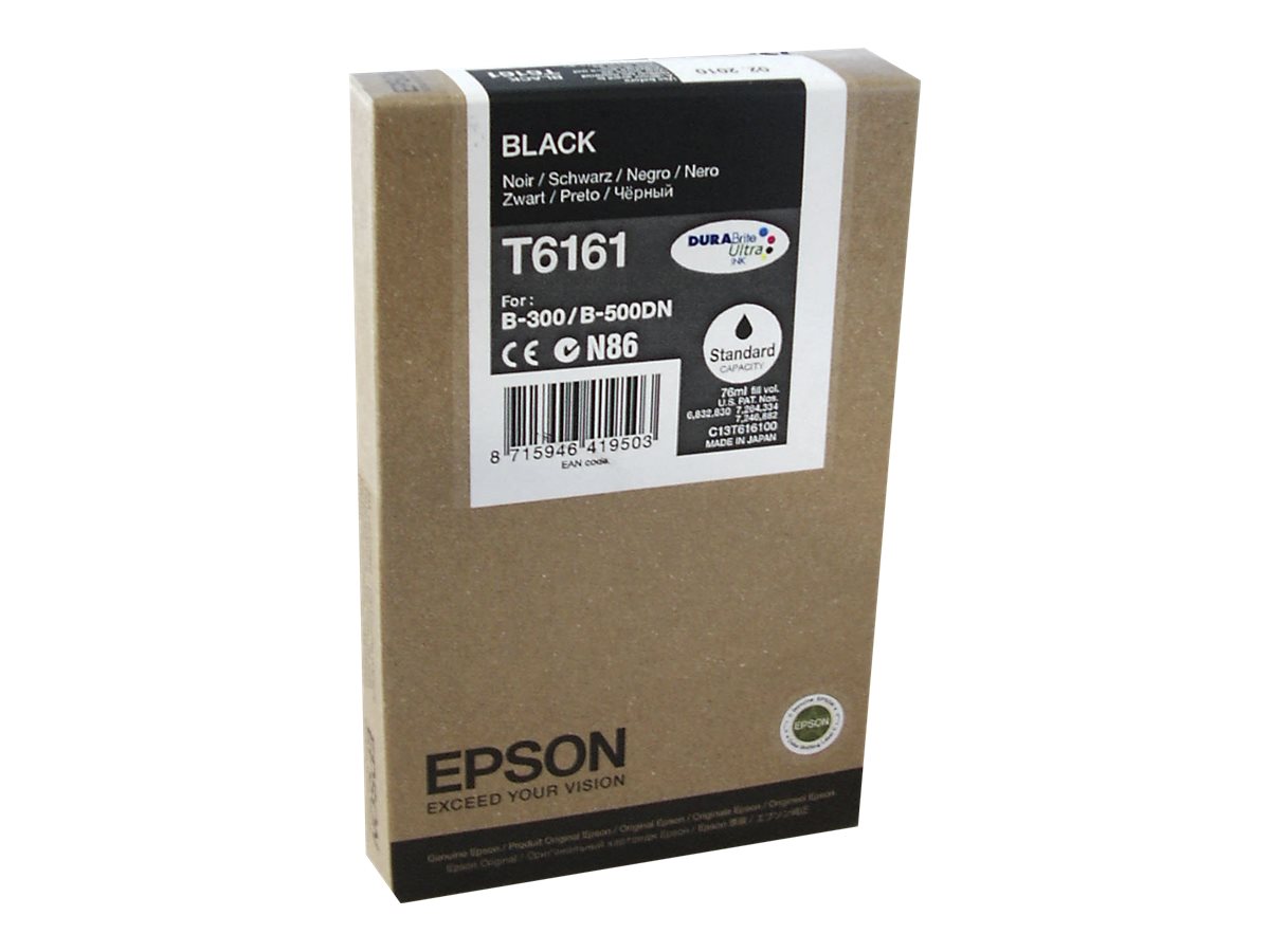 Tintenpatrone T6161 DURABrite schwarz - für B 300 - 310N - 500DN - 510DN Tintenpatrone T6161 DURABrite schwarz - für B 300 - 310N - 500DN - 510DN