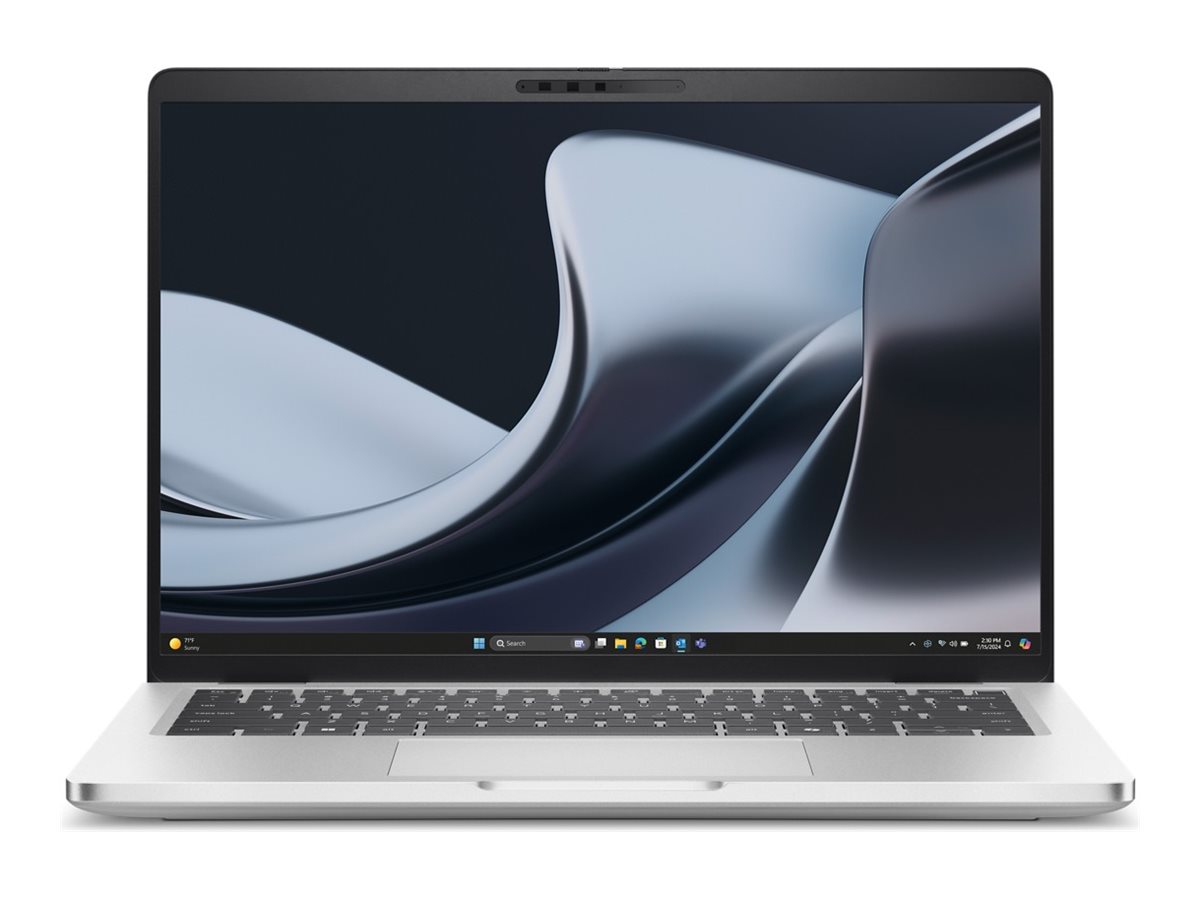 Dell Pro 14 Plus - AMD Ryzen AI 7 PRO 350 - IPS 1920 x 1200 (Full HD Plus) - NFC - Wi-Fi 7 - Platinum Silver - BTS - mit 1 Jahr Basis-Service vor Ort nach Fern-Diagnose mit Hardware-only Unterstützung - Disti SnS