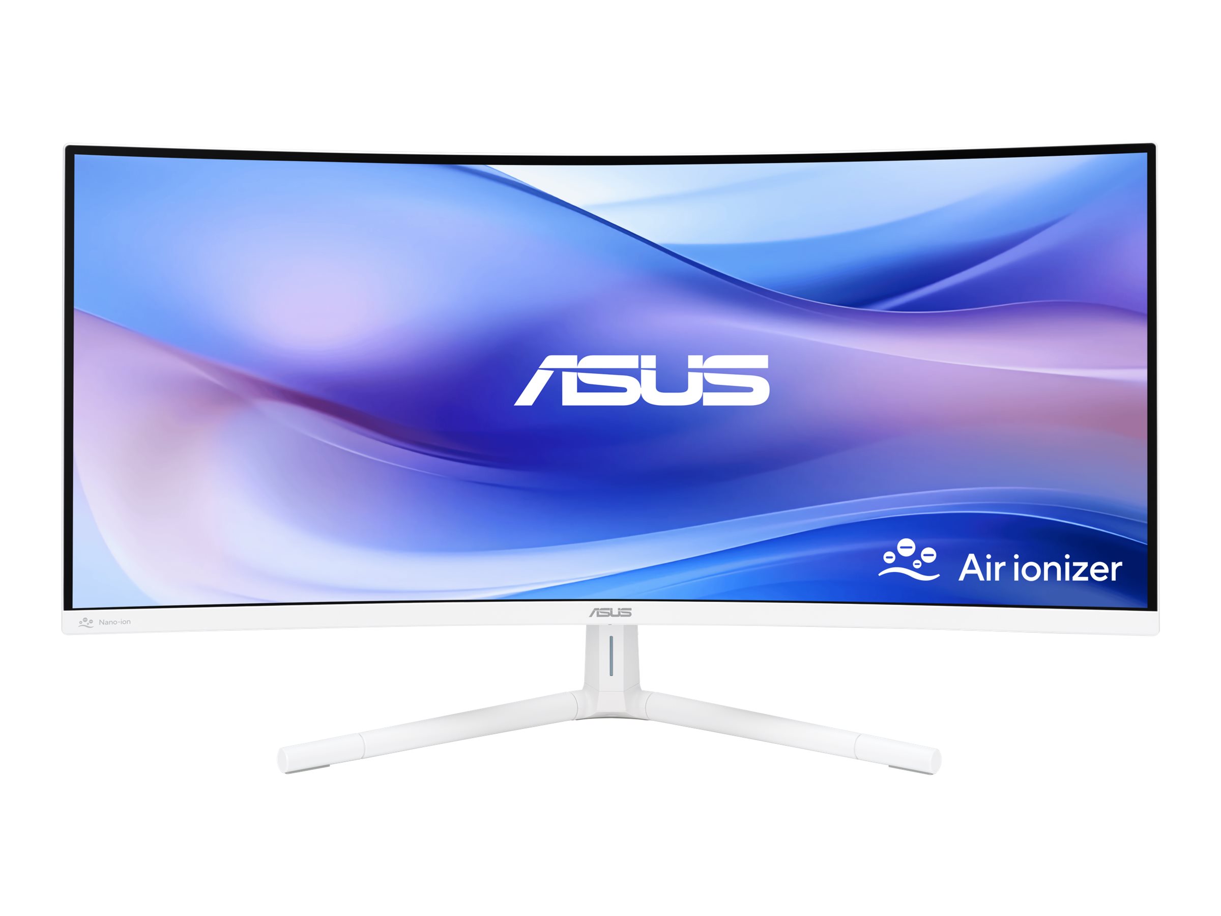 ASUS VU34WCIP-W - LED-Monitor - gebogen - 86.4 cm - 3440 x 1440 WQHD @ 100 Hz - VA - 300 cd/m² - 3000:1 - HDR10 - 1 ms - HDMI - DisplayPort - USB-C - Lautsprecher