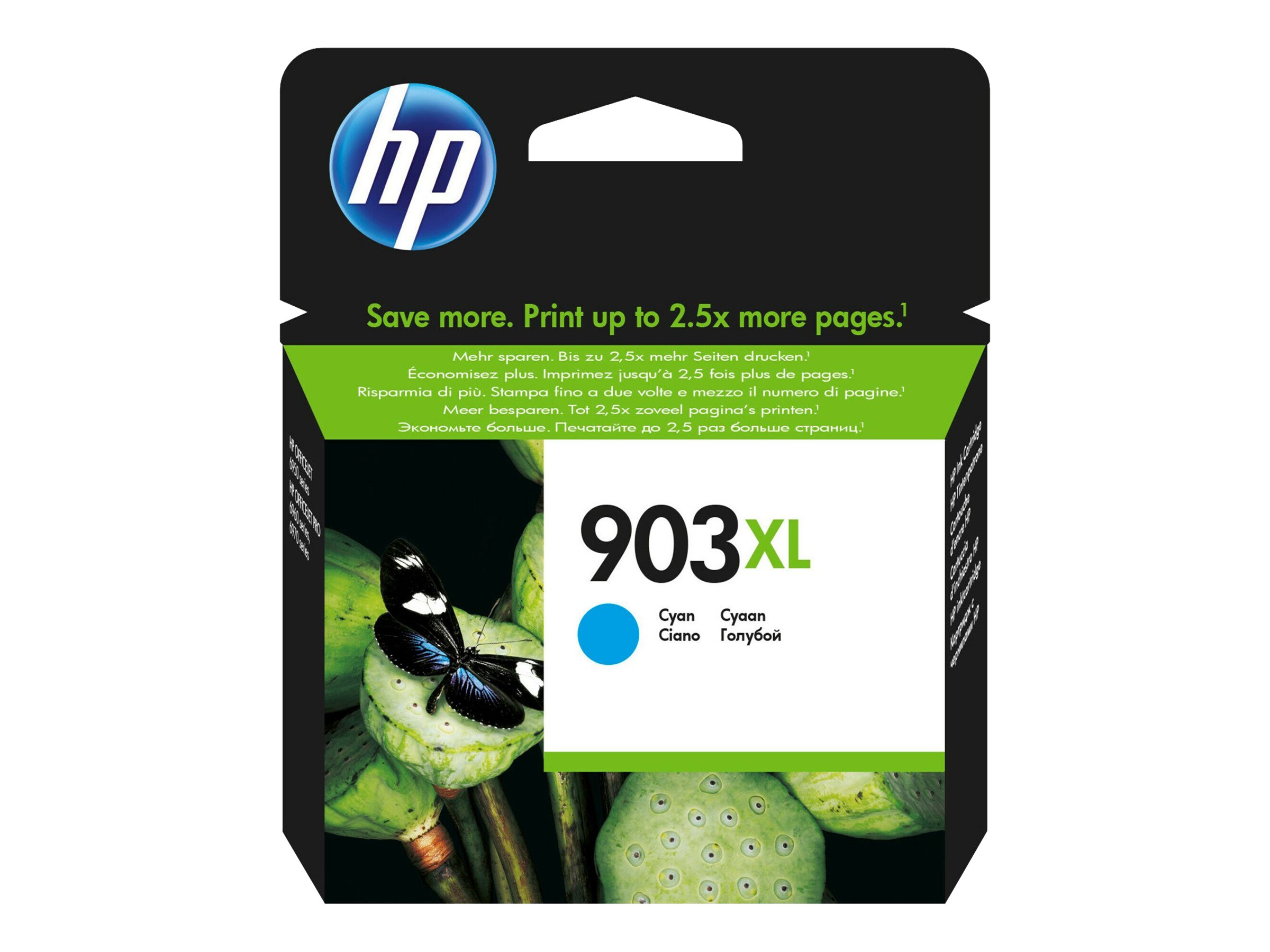 HP 903XL - 9.5 ml - Hohe Ergiebigkeit - Cyan - Original - Tintenpatrone - für Officejet 6951 - 6954 - 6962; Officejet Pro 6960 - 6961 - 6970 - 6971 - 6974 - 6975