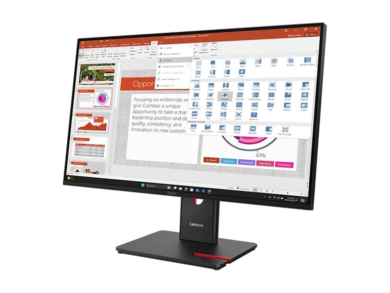 Lenovo ThinkVision T27-40 - LED-Monitor - 68.6 cm - 1920 x 1080 Full HD (1080p) @ 120 Hz - IPS - 300 cd/m² - 1500:1 - 4 ms - HDMI - VGA - DisplayPort - Finsternis schwarz Lenovo ThinkVision T27-40 - LED-Monitor - 68.6 cm - 1920 x 1080 Full HD (1080p) @ 120 Hz - IPS - 300 cd/m² - 1500:1 - 4 ms - HDMI - VGA - DisplayPort - Finsternis schwarz