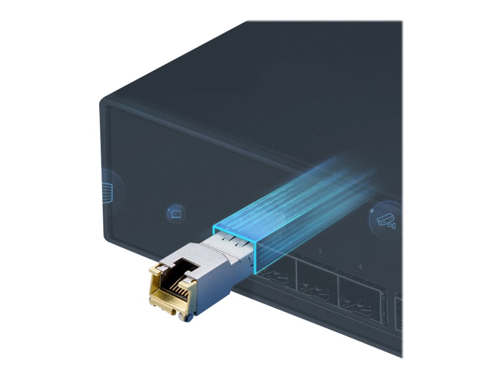 TP-LINK TL-SM331T V1 - SFP Transceiver - 1GbE - über CAT 5e - 1000Base-T - RJ-45 - bis zu 100 m - für JetStream TL-SG3452XP V1