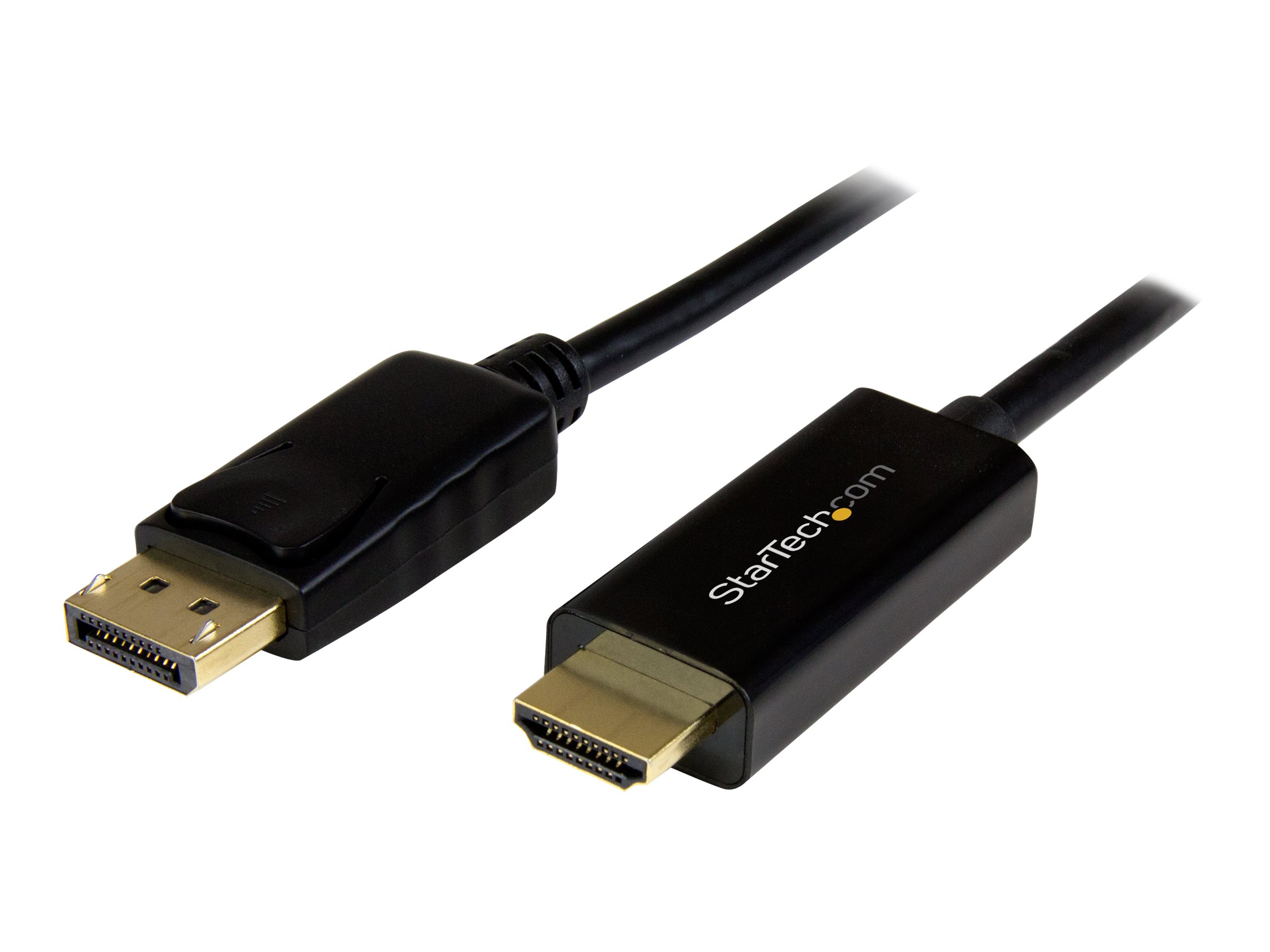 Adapterkabel DisplayPort-Kabel -> HDMI 2,0m DP auf HDMI Adapter mit Kabel - Ultr - 4K - DP auf HDMI Adapter mit Kabel - Ultra HD 4K - St/St - Adapterkabel - DisplayPort männlich zu HDMI männlich - 2 m - Schwarz - 4K Unterstützung - für P/N: DK30CH2DEP -…