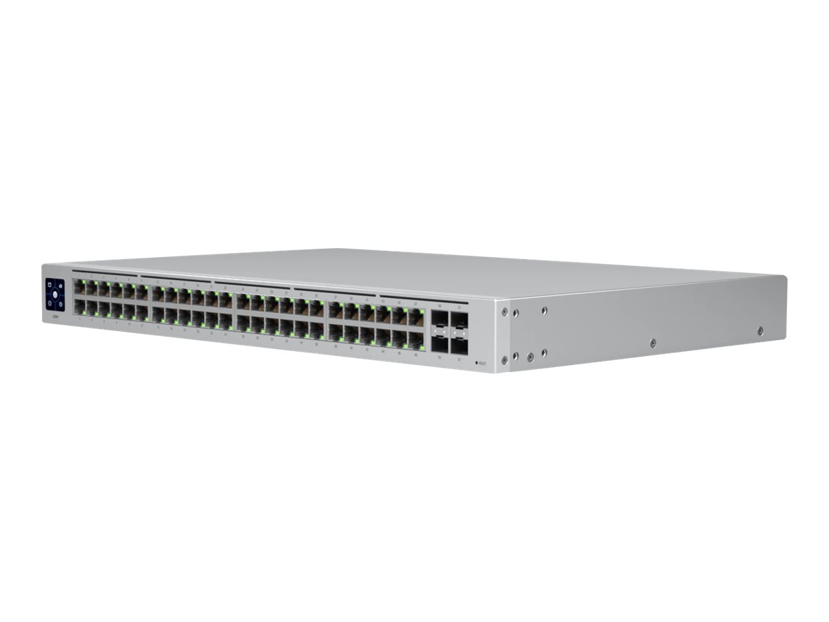 Ubiquiti UniFi Switch USW-48 - Switch - managed - 48 x 10/100/1000 + 4 x Gigabit SFP - an Rack montierbar - Desktop