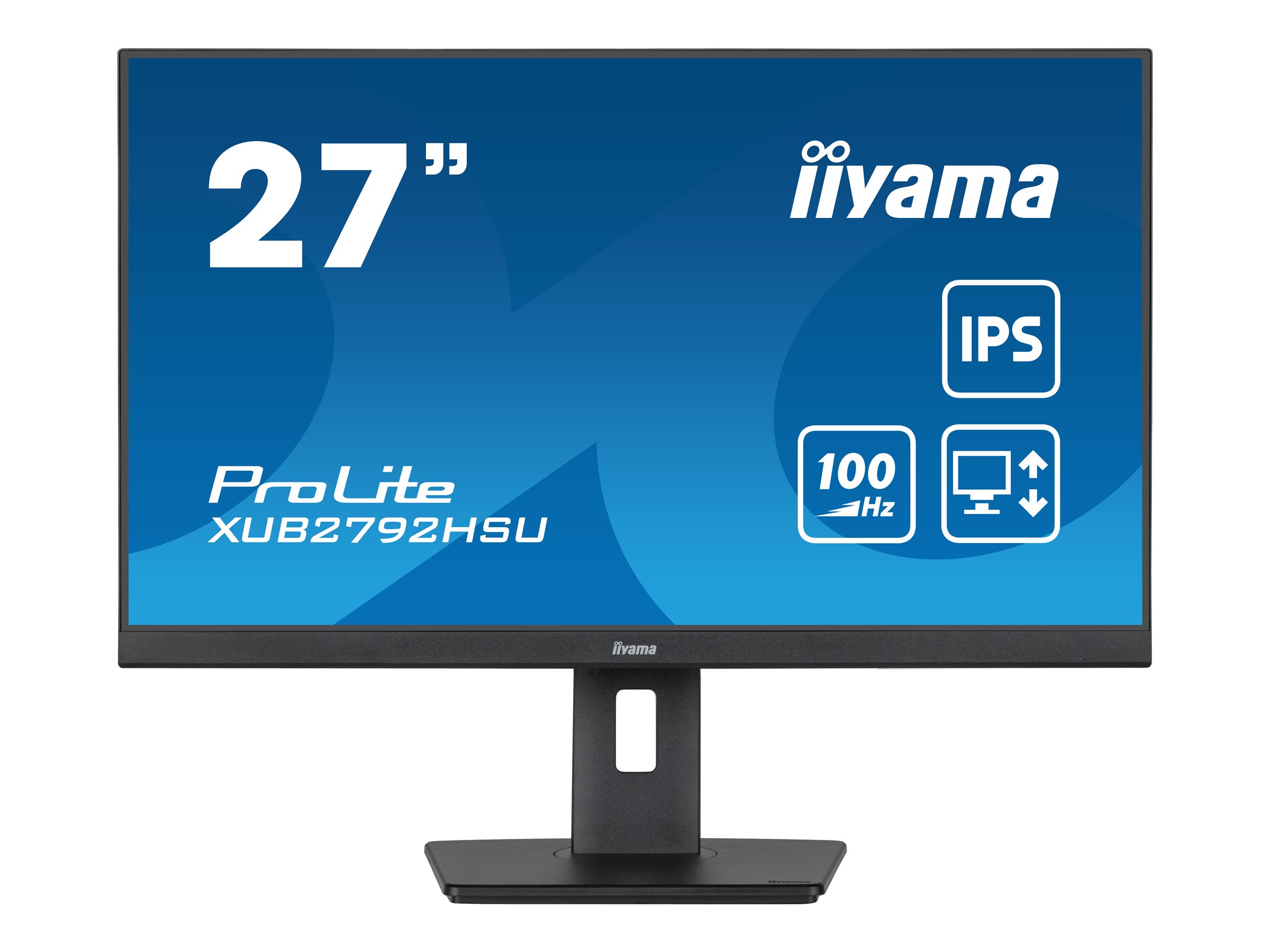 Iiyama ProLite XUB2792HSU-B6 - LED-Monitor - 68.6 cm (27") - 1920 x 1080 Full HD (1080p) @ 100 Hz - IPS - 250 cd/m² - 1300:1 - 0.4 ms - HDMI - DisplayPort - Lautsprecher - mattschwarz