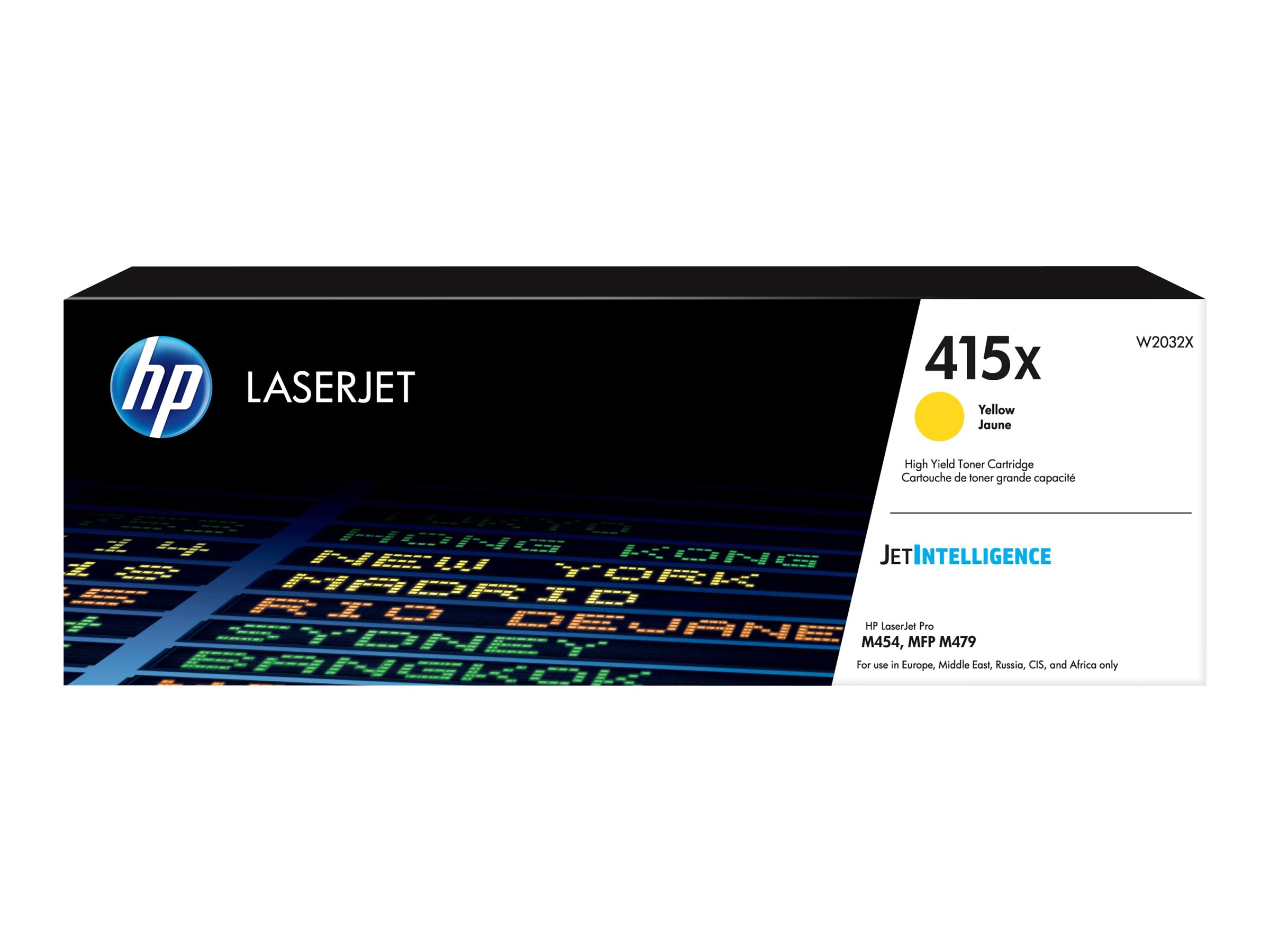 HP 415X Yellow LaserJet Toner Cartridge - für Color LaserJet Enterprise MFP M480; Color LaserJet Managed E45028; LaserJet Managed E45028