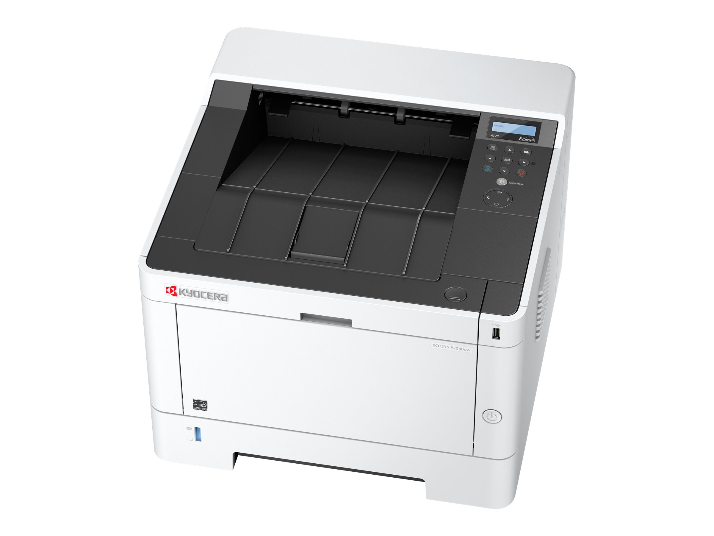 Kyocera ECOSYS P2040dw - Drucker - s/w - Duplex - Laser - A4/Legal - 1200 dpi - bis zu 40 Seiten/Min. - Kapazität: 350 Blätter - USB 2.0 - Gigabit LAN - USB-Host - Wi-Fi Kyocera ECOSYS P2040dw - Drucker - s/w - Duplex - Laser - A4/Legal - 1200 dpi - bis zu 40 Seiten/Min. - Kapazität: 350 Blätter - USB 2.0 - Gigabit LAN - USB-Host - Wi-Fi