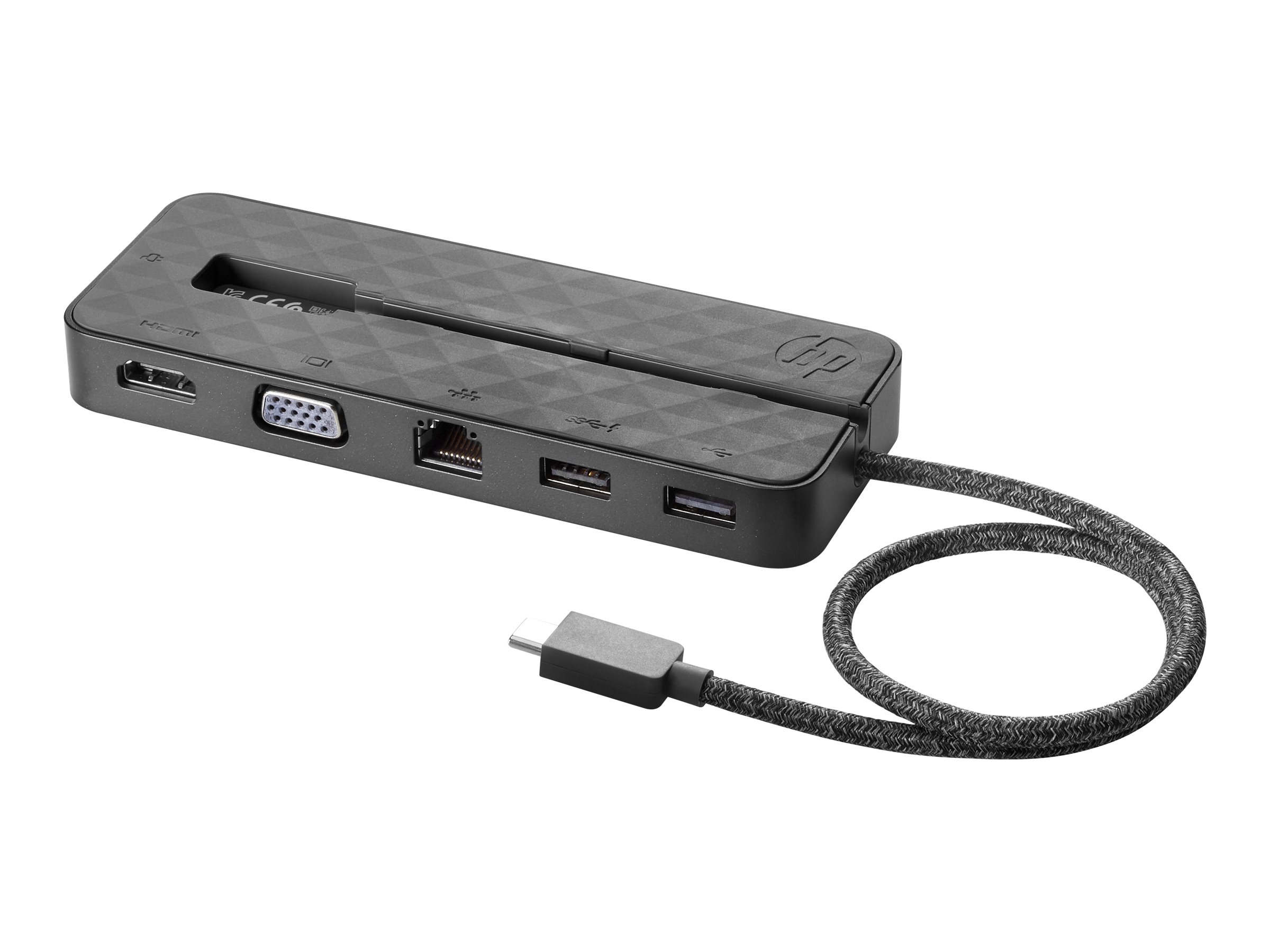USB-C mini Dock - Dockingstation - USB-C - VGA, HDMI - GigE - für Chromebook Enterprise x360; Chromebook x360; ProBook 430 G7 - 440 G7 - 450 G7; ZBook 15 G6