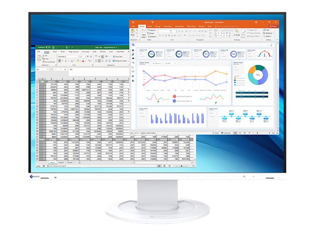 EIZO FlexScan EV2410R-BK - Mit FlexStand - - 1920 x 1200 WUXGA - IPS - 350 cd/m² - 1300:1 - 5 ms - HDMI - DVI-D - DisplayPort - Lautsprecher - Schwarz