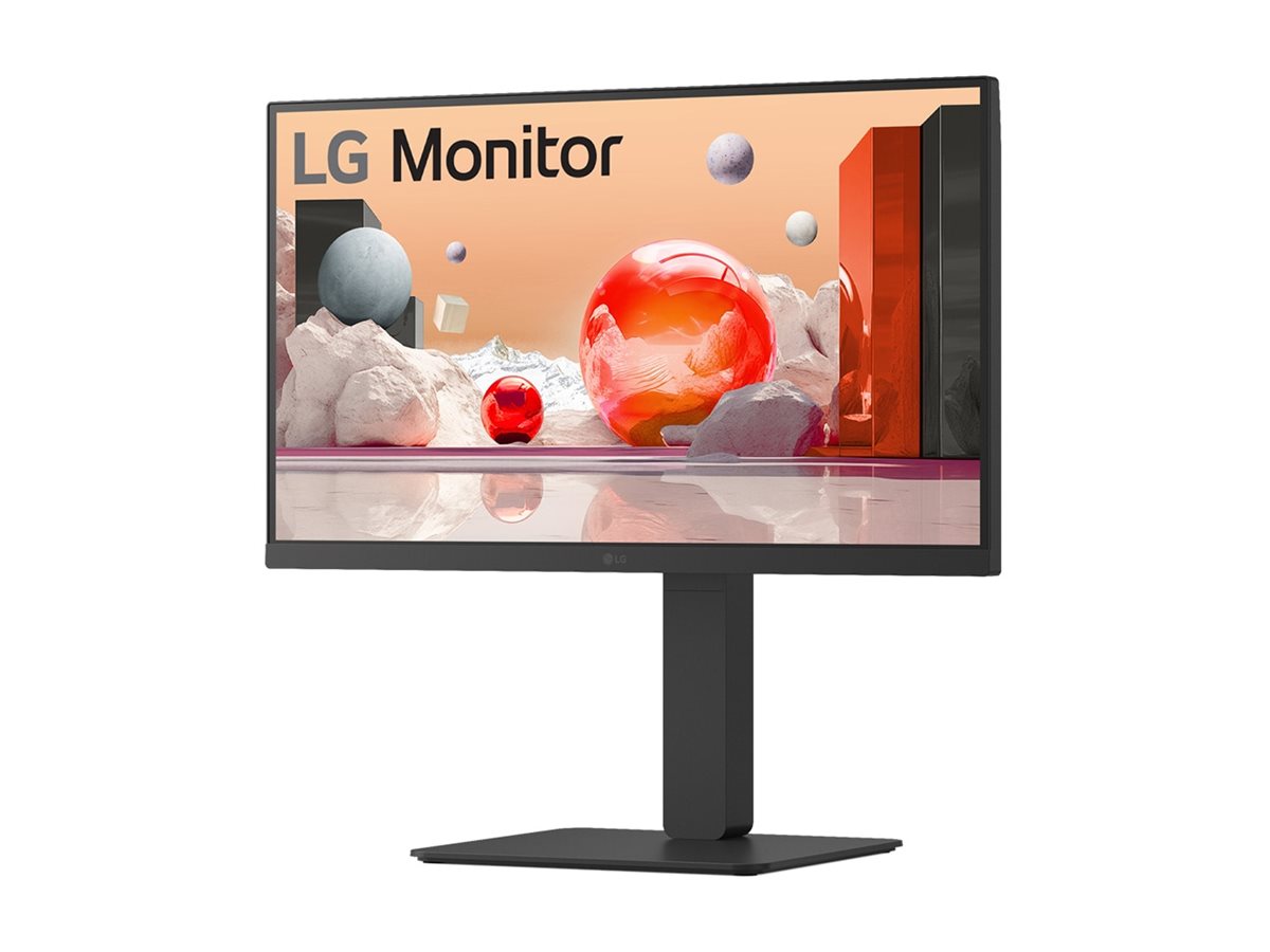 LG 24BA650-B - LCD-Monitor - 61 cm (24") (23.8" - 1920 x 1080 Full HD (1080p) @ 100 Hz - IPS - 250 cd/m² - 1300:1 - 5 ms - HDMI - DisplayPort - USB-C - Lautsprecher - Schwarz