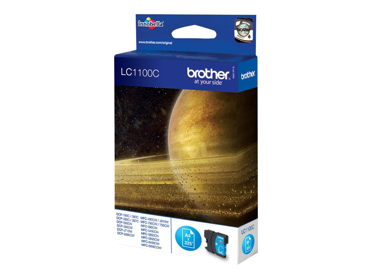Brother LC1100C - Cyan - Original - Tintenpatrone - für Brother DCP-185 - 385 - 395 - 585 - J715 - MFC-490 - 5490 - 5890 - 5895 - 6890 - 790 - 795 - 990 - J615 Brother LC1100C - Cyan - Original - Tintenpatrone - für Brother DCP-185 - 385 - 395 - 585 - J715 - MFC-490 - 5490 - 5890 - 5895 - 6890 - 790 - 795 - 990 - J615