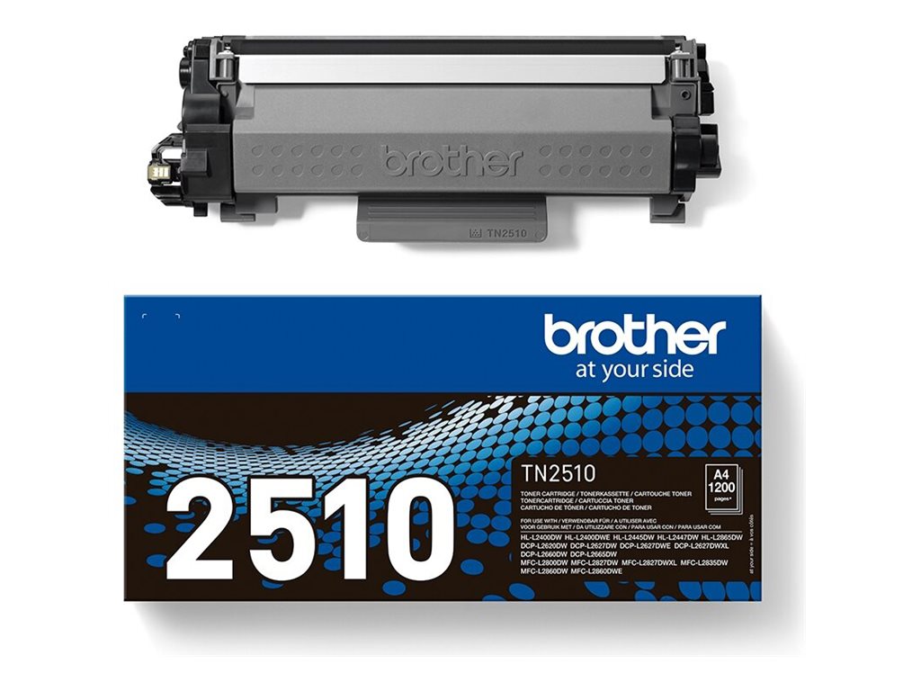 Brother TN-2510 - Mit hoher Kapazität - Schwarz - original - Box - Tonerpatrone - für Brother DCP-L2620 - L2627 - L2660 - HL-L2400 - L2445 - L2447 - MFC-L2800 - L2827 - L2860