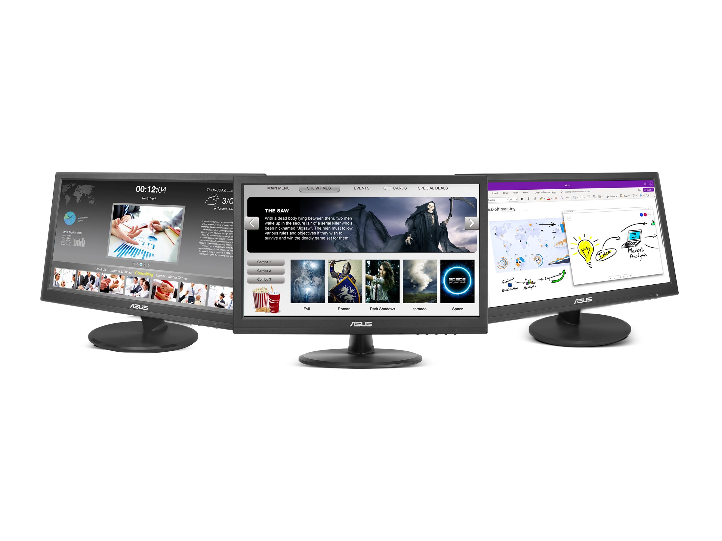 ASUS VT169HE - LED-Monitor - 40.6 cm (16") (15.6" - Touchscreen - 1920 x 1080 Full HD (1080p) @ 60 Hz - IPS - 220 cd/m² - 1000:1 - 5 ms - HDMI - VGA