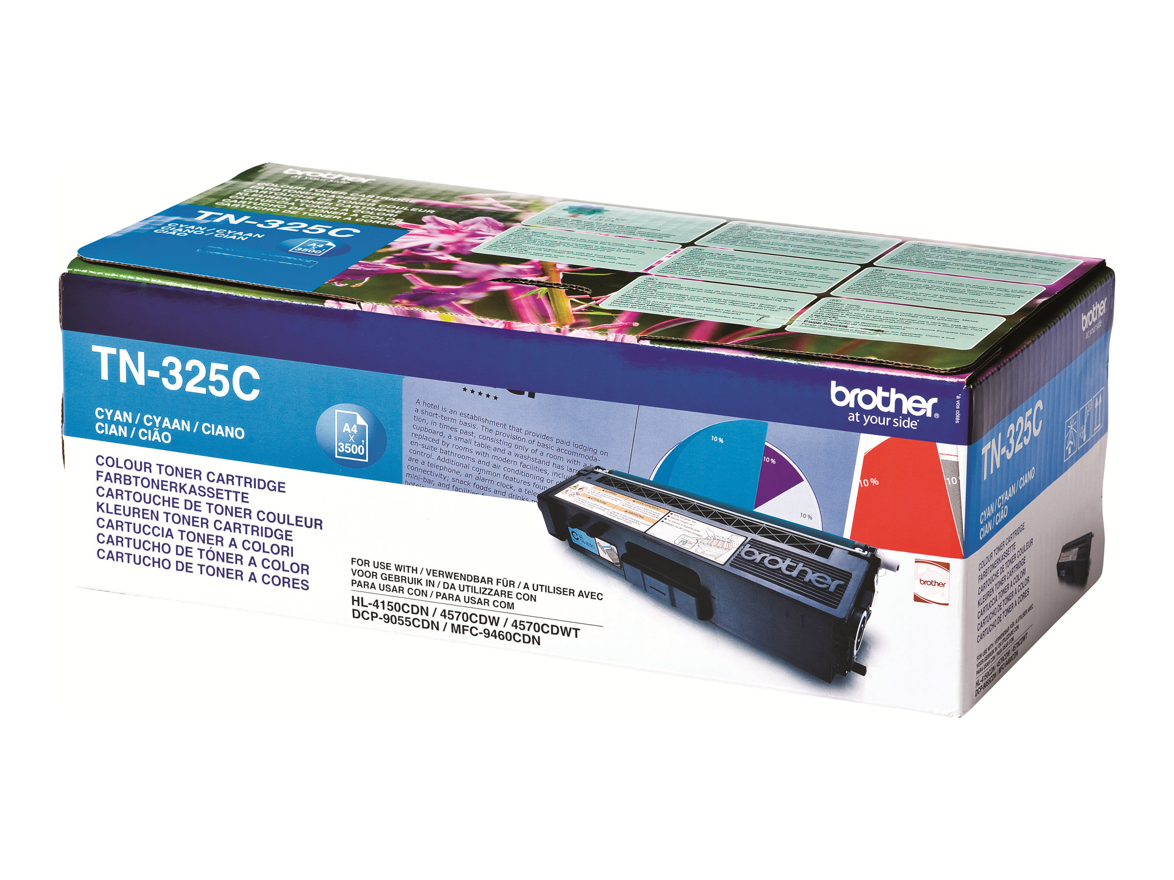 Brother TN325C - Cyan - Original - Tonerpatrone - für Brother DCP-9055 - DCP-9270 - HL-4140 - HL-4150 - HL-4570 - MFC-9460 - MFC-9465 - MFC-9970