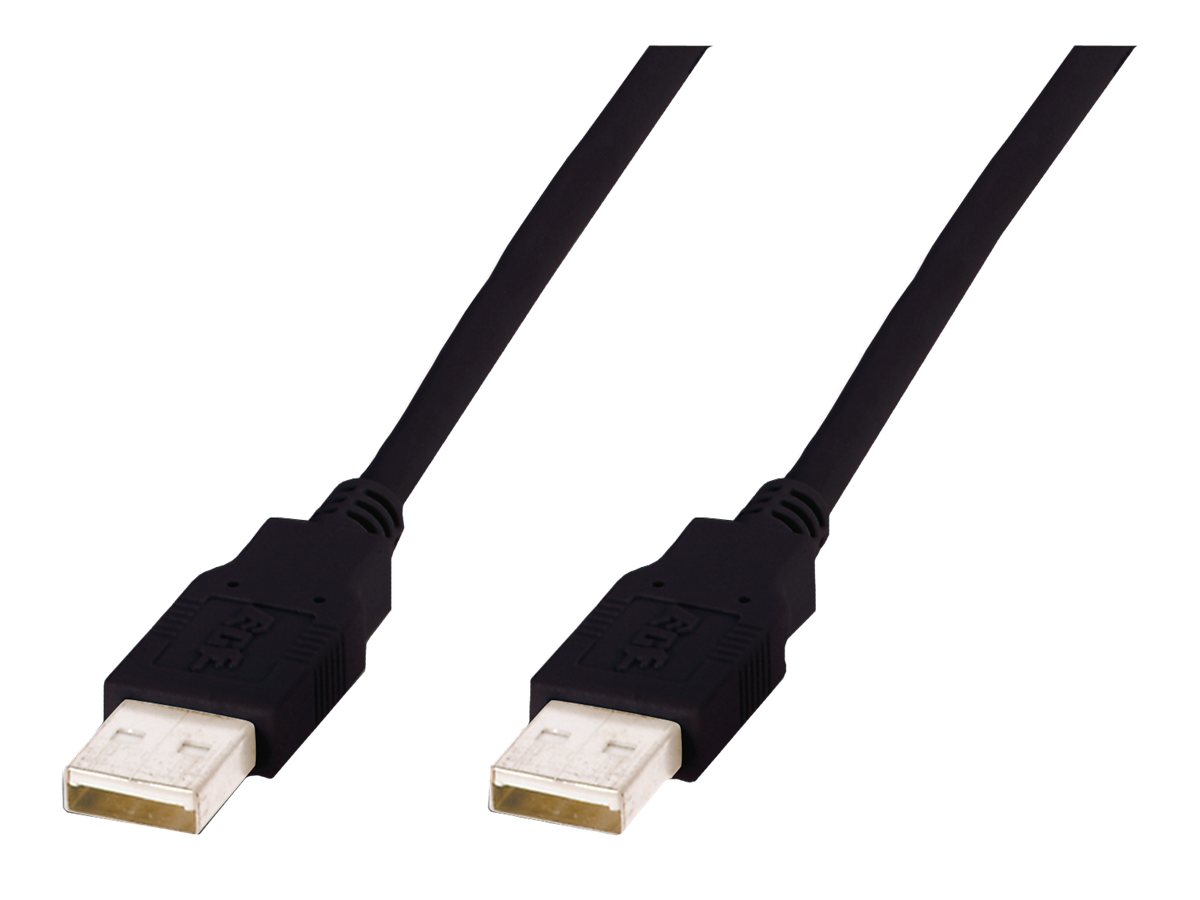 Digitus USB 2.0 Anschlusskabel - 1 m - geformt - Schwarz Digitus USB 2.0 Anschlusskabel - 1 m - geformt - Schwarz