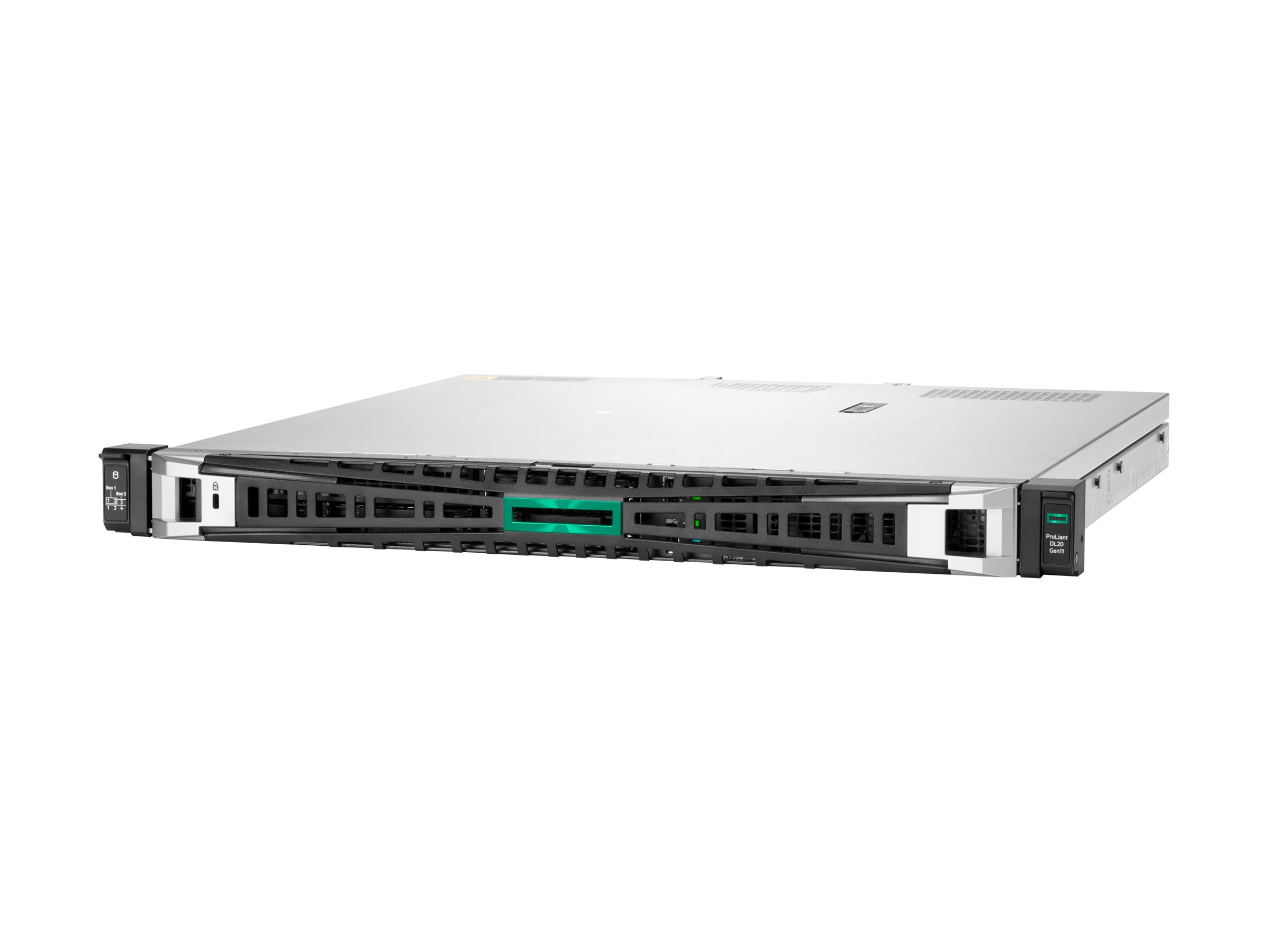 HPE ProLiant DL20 Gen11 - Server - Rack-Montage - - Schacht/Schächte - SSD 2 x 480 GB - Matrox G200 - 1GbE - Monitor: keiner - Smart Choice
