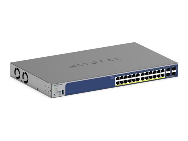 Netgear Smart GS728TXP - V3 - Switch - L3 Lite - - + 4 x SFP+ - Desktop - an Rack montierbar - PoE+ (190 W)