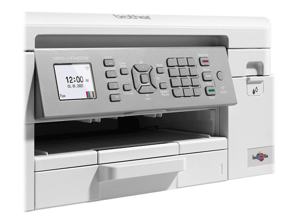 Brother MFC-J4340DWE - Multifunktionsdrucker - - bis zu 13 Seiten/Min. (Kopieren) - bis zu 20 Seiten/Min. (Drucken) - 150 Blatt - 14.4 Kbps - USB 2.0 - Wi-Fi(n)