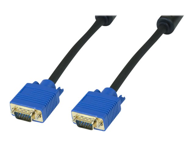 VGA-Kabel HD-15 (VGA) M) zu HD-15 (VGA) (M) 1,8m schwarz - (M) zu HD-15 (VGA) (M) - 5 V - 1.8 m - Schwarz