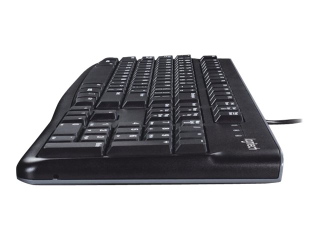Tastatur K120 USB - Tastatur - 105 Tasten - QWERTZ - USB - Handballenauflage - Schwarz - Deutschland - CE - CUL - FCC