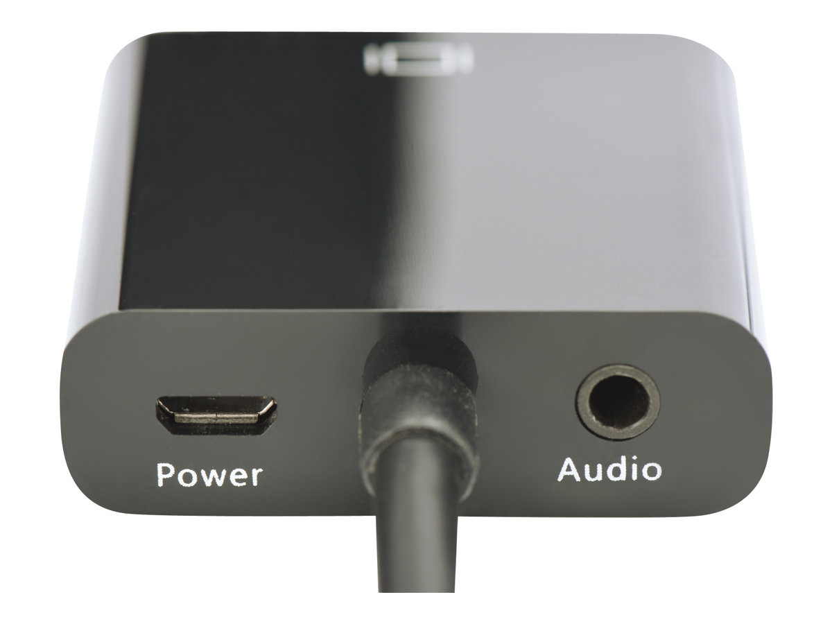 DIGITUS HDMI A auf VGA Converter schwarz - bis HD-15 (VGA) - Mini-Stecker (W) - Schwarz