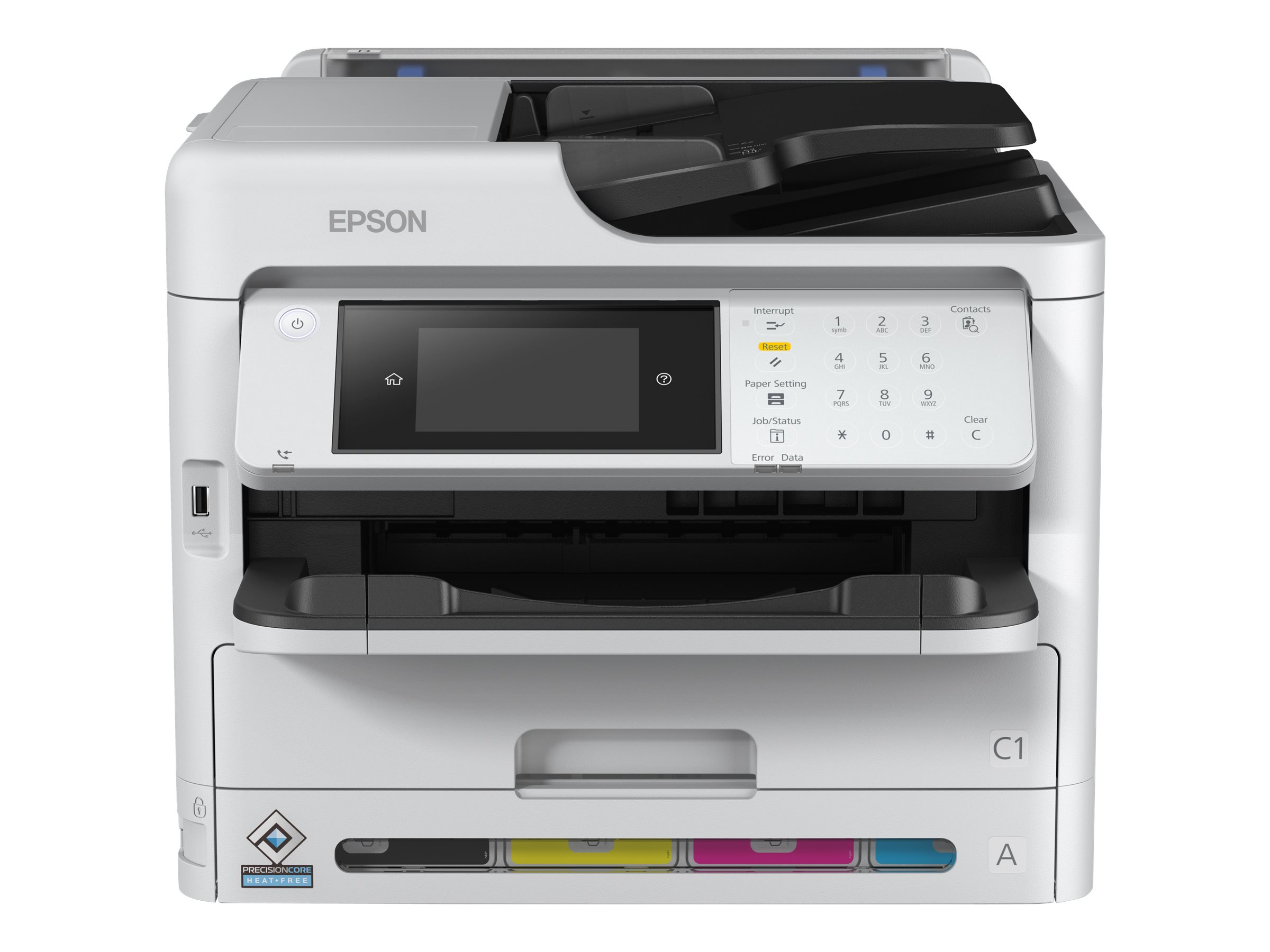 Epson WorkForce Pro WF-C5890DWF BAM - Multifunktionsdrucker - Farbe - Tintenstrahl - A4/Legal (Medie - bis zu 25 Seiten/Min. (Drucken) - 330 Blatt - 33.6 Kbps - USB 2.0 - Gigabit LAN - Wi-Fi(n) - USB 2.0-Host