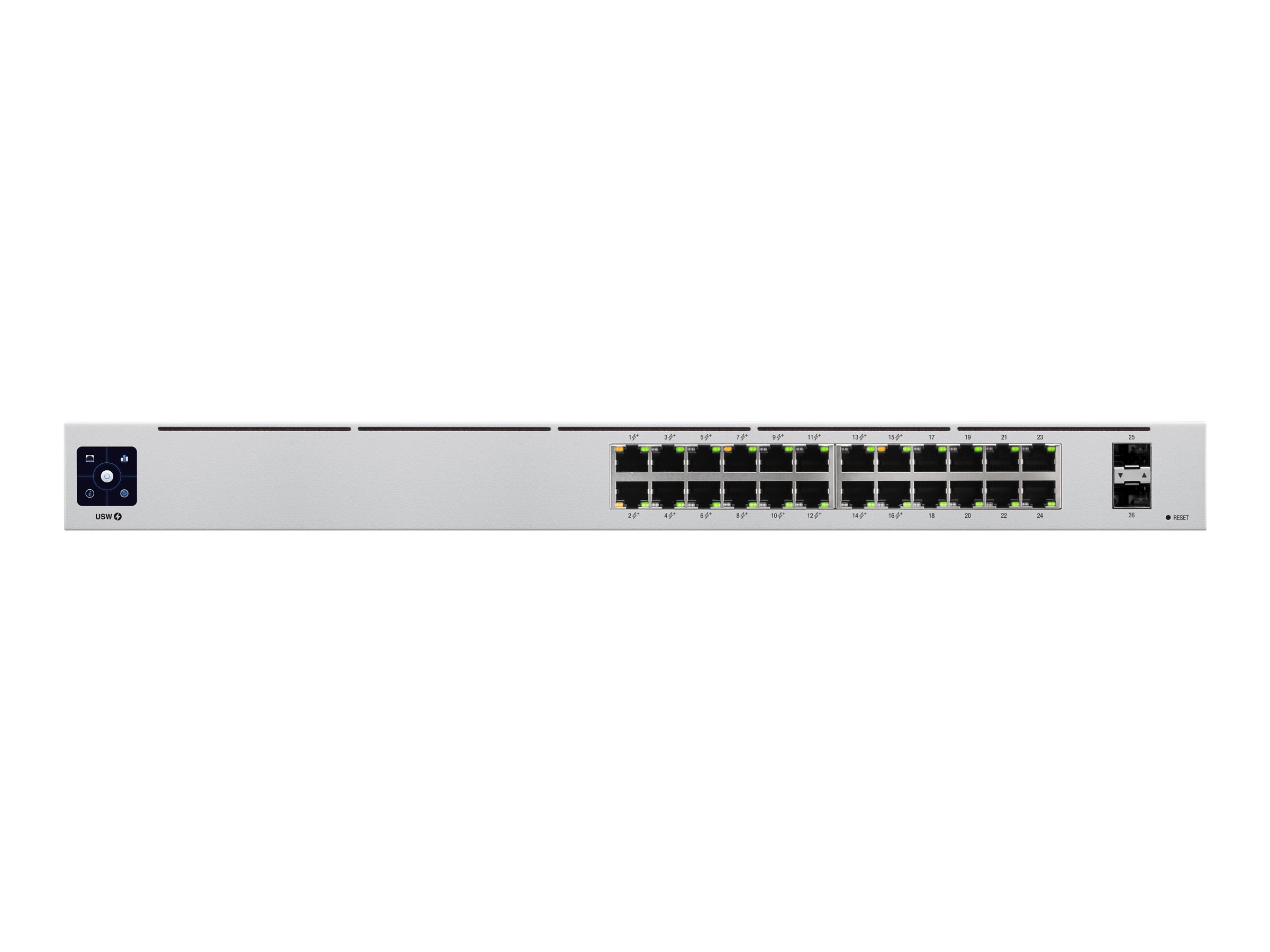 Ubiquiti UniFi Switch USW-24-POE - Switch - managed - 24 x 10/100/1000 (16 PoE+) - + 2 x Gigabit SFP - an Rack montierbar - Desktop - PoE++ (95 W) Ubiquiti UniFi Switch USW-24-POE - Switch - managed - 24 x 10/100/1000 (16 PoE+) - + 2 x Gigabit SFP - an Rack montierbar - Desktop - PoE++ (95 W)