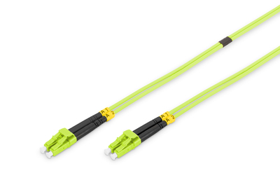 DIGITUS LWL Multimode Patchkabel, LC / LC - bis LC Multi-Mode (M) - 2 m - Glasfaser - Duplex - 50/125 Mikrometer - OM5 - geschirmt - halogenfrei - Spring Green DIGITUS LWL Multimode Patchkabel, LC / LC - bis LC Multi-Mode (M) - 2 m - Glasfaser - Duplex - 50/125 Mikrometer - OM5 - geschirmt - halogenfrei - Spring Green