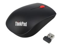 Lenovo ThinkPad Essential Wireless Mouse - Maus - Laser - 3 Tasten - kabellos - 2.4 GHz - kabelloser - für ThinkCentre M75q Gen 2; M80; ThinkPad P14s Gen 2; T15 Gen 2; X13 Gen 2; V14 IGL