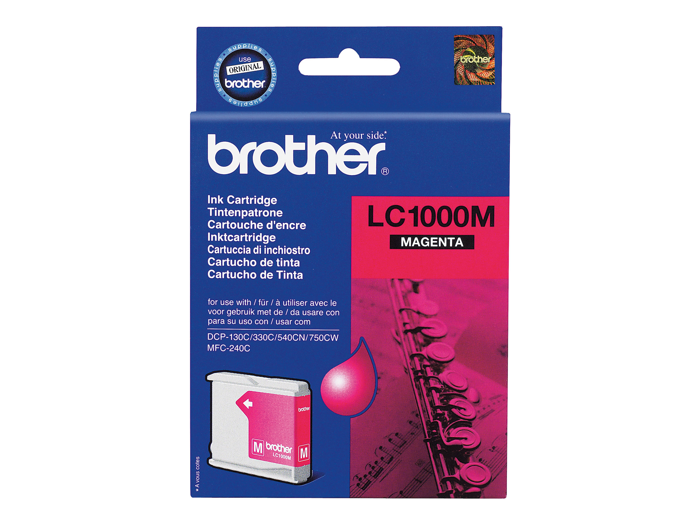 Brother LC1000M - Magenta - Original - Tintenpatrone - für Brother DCP-350 - 353 - 357 - 560 - 750 - 770 - MFC-3360 - 465 - 5460 - 5860 - 660 - 680 - 845 - 885