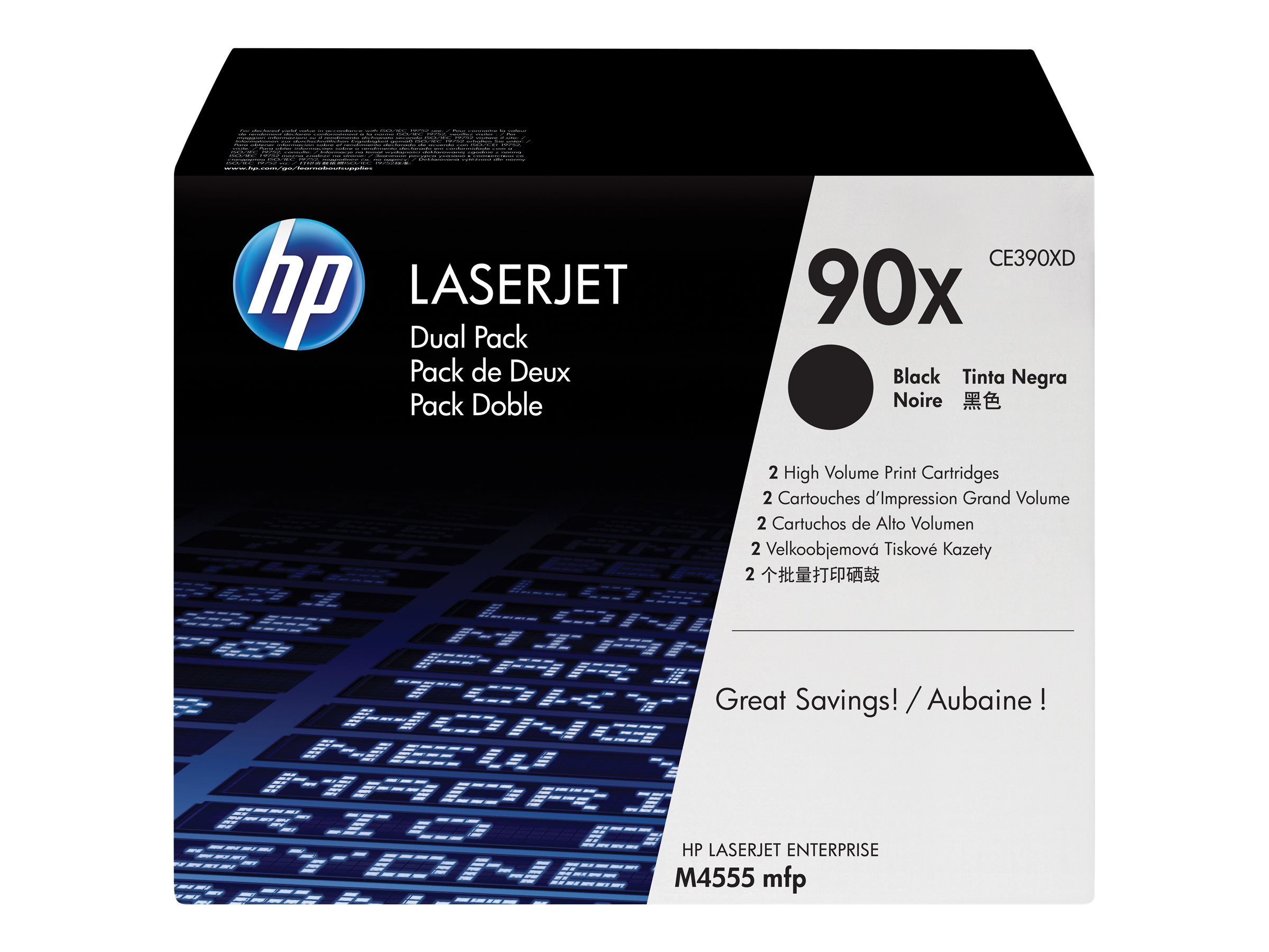 HP Toner 90X schwarz 2er Pack für LaserJet - für LaserJet Enterprise 600 M602dn - 600 M602m - 600 M602n - 600 M602x - M4555 MFP - M603xh HP Toner 90X schwarz 2er Pack für LaserJet - für LaserJet Enterprise 600 M602dn - 600 M602m - 600 M602n - 600 M602x - M4555 MFP - M603xh
