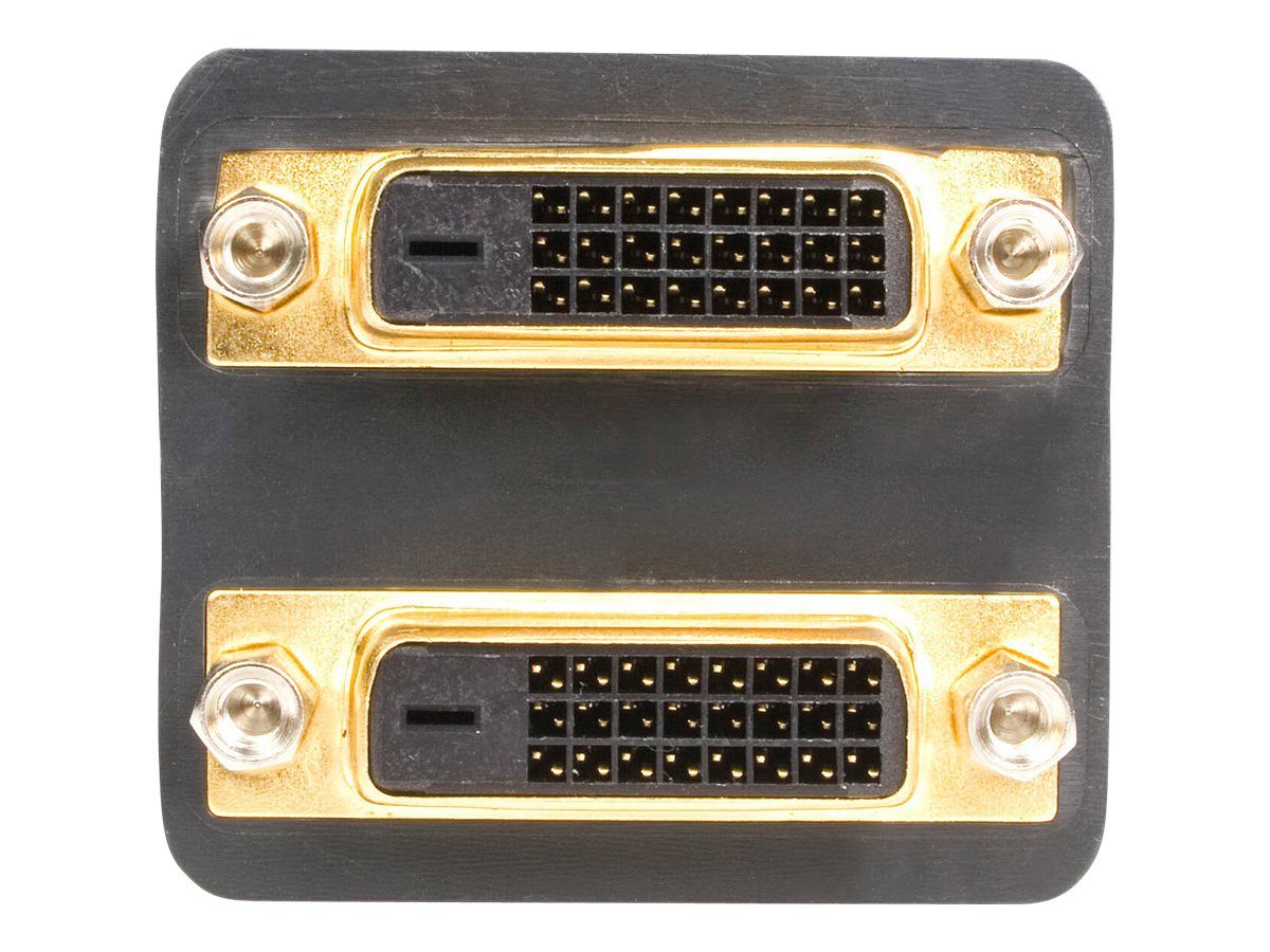 DVI-D auf 2x DVI-D 30cm Splitter Kabel Dual Link DVI25 Y-Kabel - Stecker/Buchse - Dual Link DVI25 Y-Kabel - Stecker/2x Buchse - DVI-Adapter vergoldete Kontakte - Video-Verteiler - Dual Link - DVI-D weiblich zu DVI-D männlich - 30.5 cm - abgeschirmt - Sch…
