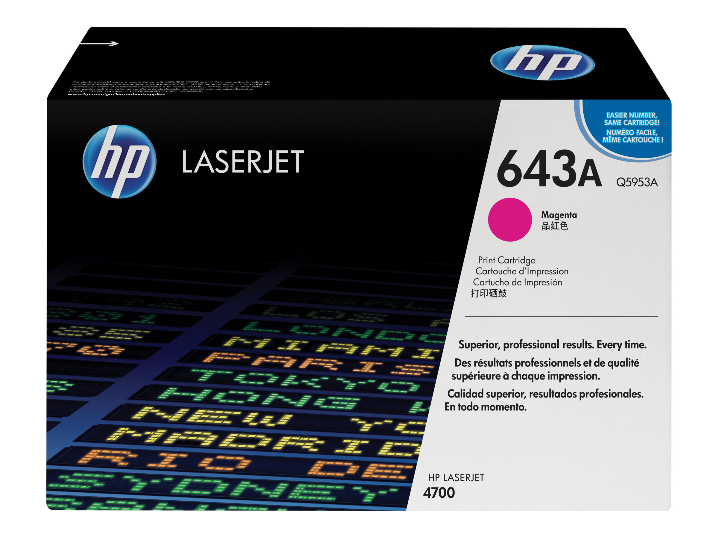 HP Toner Q5953A magenta für HP Color LaserJet 4700 - für Color LaserJet 4700 - 4700dn - 4700dtn - 4700n - 4700ph+