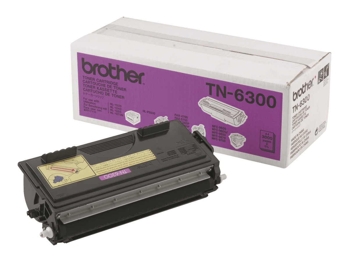 Brother TN6300 - Hohe Ergiebigkeit - Schwarz - Original - Tonerpatrone - für Brother DCP-1200 - HL-1230 - 1240 - 1250 - 1270 - 1430 - 1440 - 1450 - 1470 - P2500 - MFC-8600 - 9600 Brother TN6300 - Hohe Ergiebigkeit - Schwarz - Original - Tonerpatrone - für Brother DCP-1200 - HL-1230 - 1240 - 1250 - 1270 - 1430 - 1440 - 1450 - 1470 - P2500 - MFC-8600 - 9600