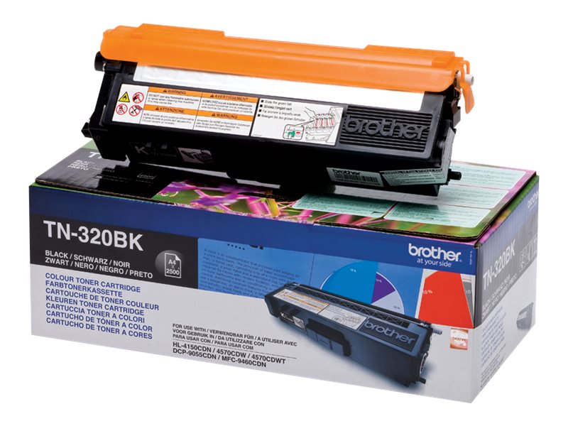 Brother TN320BK - Schwarz - Original - Tonerpatrone - für Brother DCP-9055 - DCP-9270 - HL-4140 - HL-4150 - HL-4570 - MFC-9460 - MFC-9465 - MFC-9970