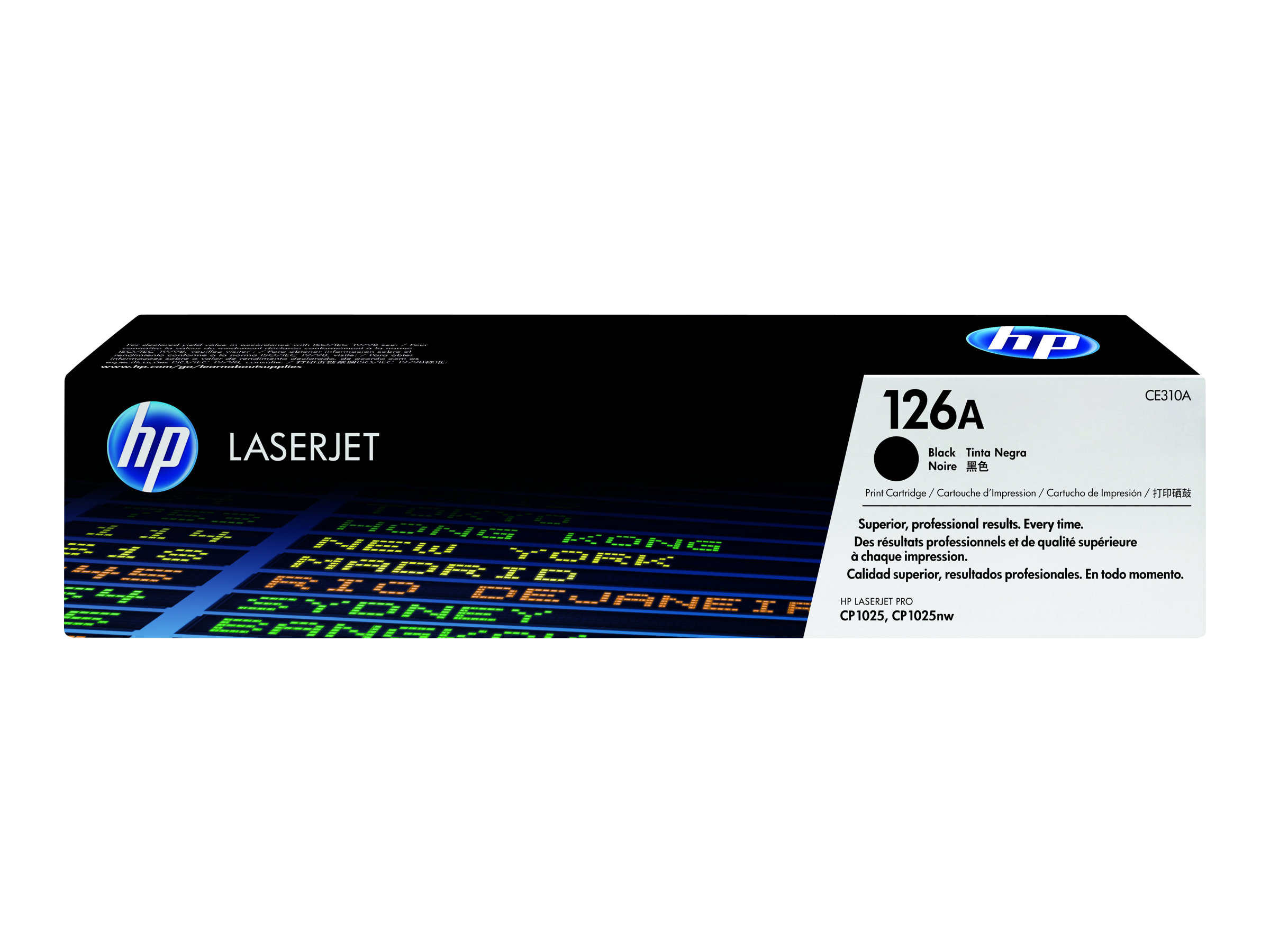 HP 126A - Schwarz - Original - LaserJet - Tonerpatrone (CE310A) - für Color LaserJet Pro CP1025; LaserJet Pro MFP M175; TopShot LaserJet Pro M275