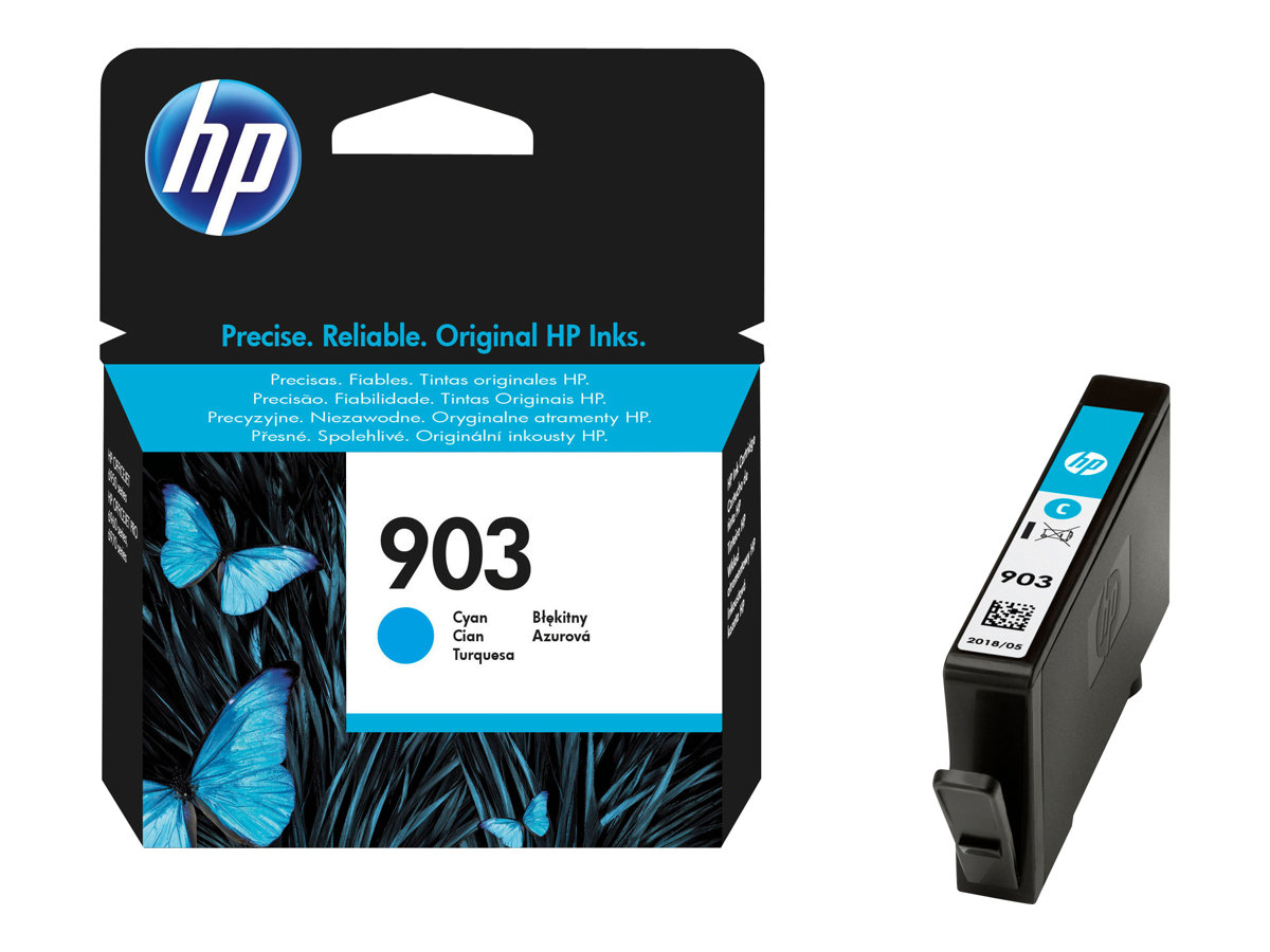 HP 903 - Cyan - Original - Tintenpatrone - für Officejet 6951, 6954, 6962 - Officejet Pro 6960 - 6961 - 6970 - 6971 - 6974 - 6975