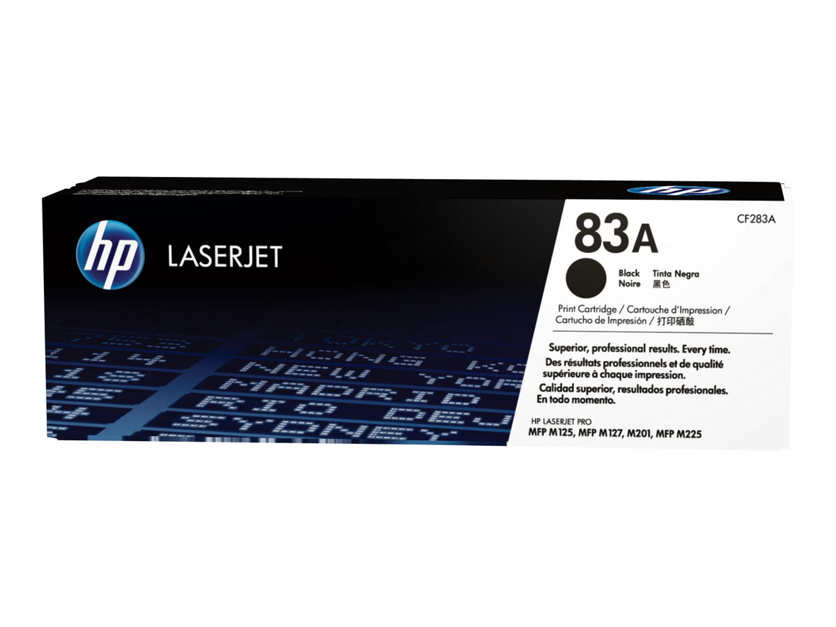 HP 83A - Schwarz - original - LaserJet - Tonerpatrone (CF283A) - für LaserJet Pro M201 - M202 - MFP M125 - MFP M127 - MFP M225 HP 83A - Schwarz - original - LaserJet - Tonerpatrone (CF283A) - für LaserJet Pro M201 - M202 - MFP M125 - MFP M127 - MFP M225