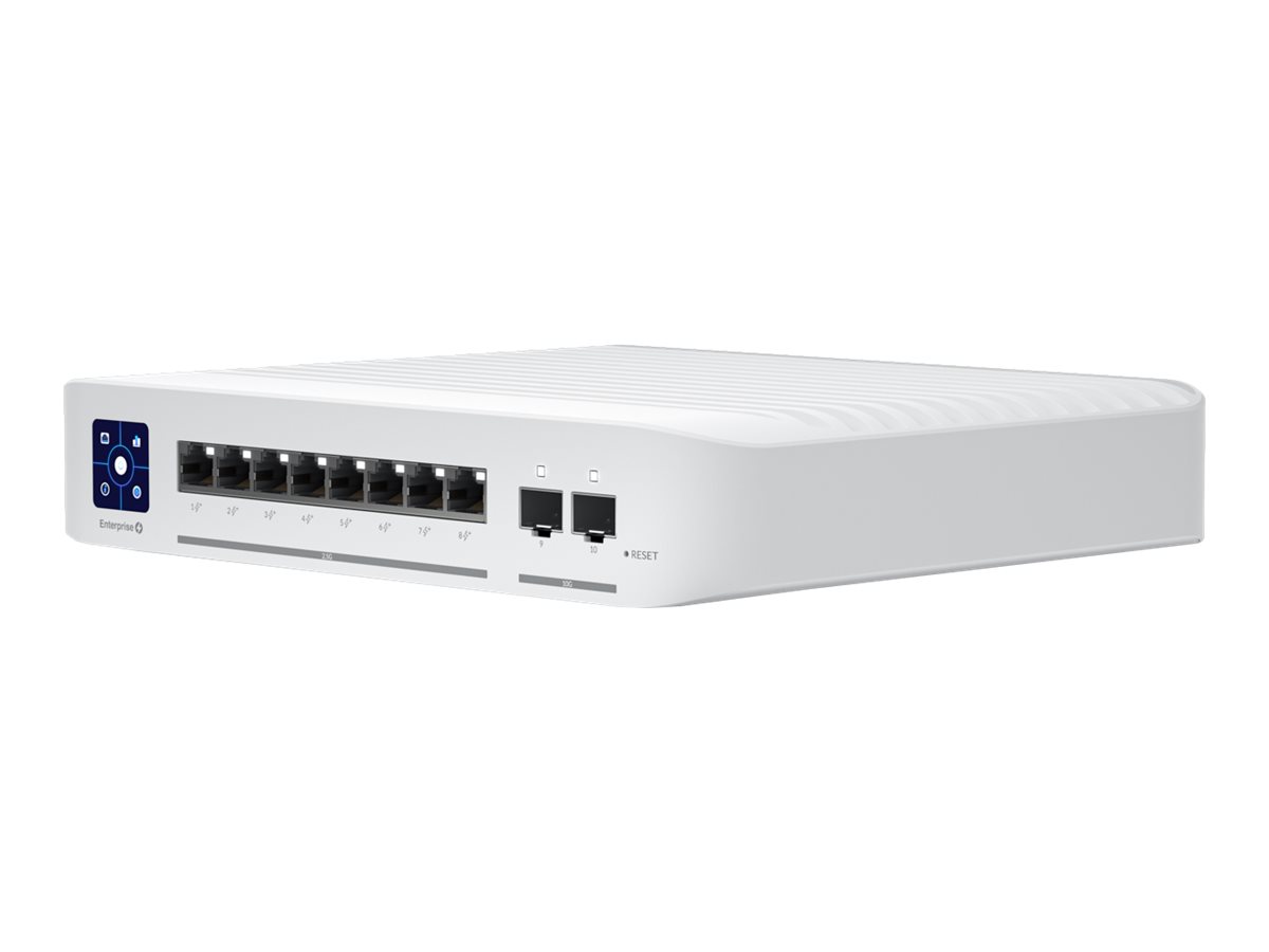 Ubiquiti UniFi Enterprise - Switch - L3 - managed - 8 x 10/100/1000/2.5G (PoE+) - + 2 x 1 Gigabit/10 Gigabit SFP+ (Uplink) - Desktop - PoE+ (120 W)