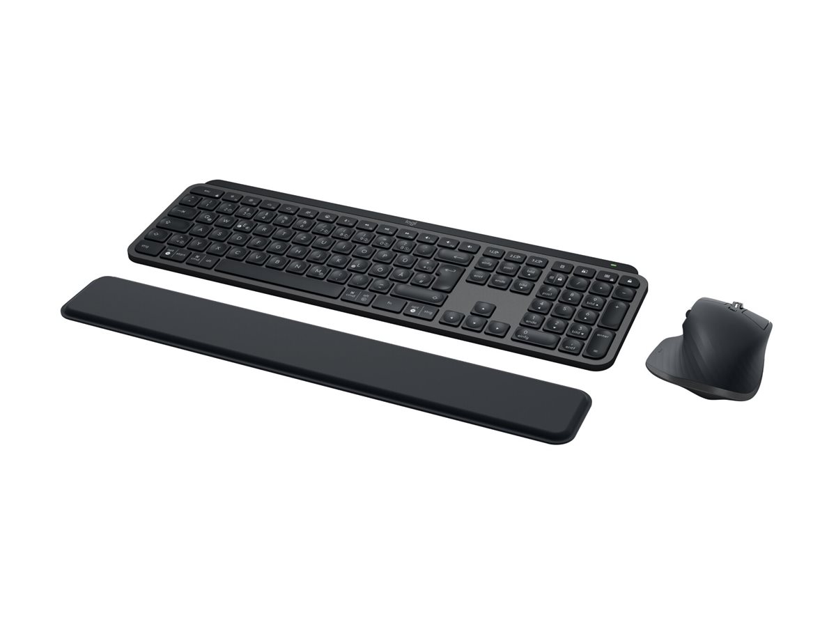 Logitech MX Keys Combo for Business - Tastatur-und-Maus-Set - hinterleuchtet - kabellos - Bluetooth LE - QWERTZ - Deutsch - Graphite