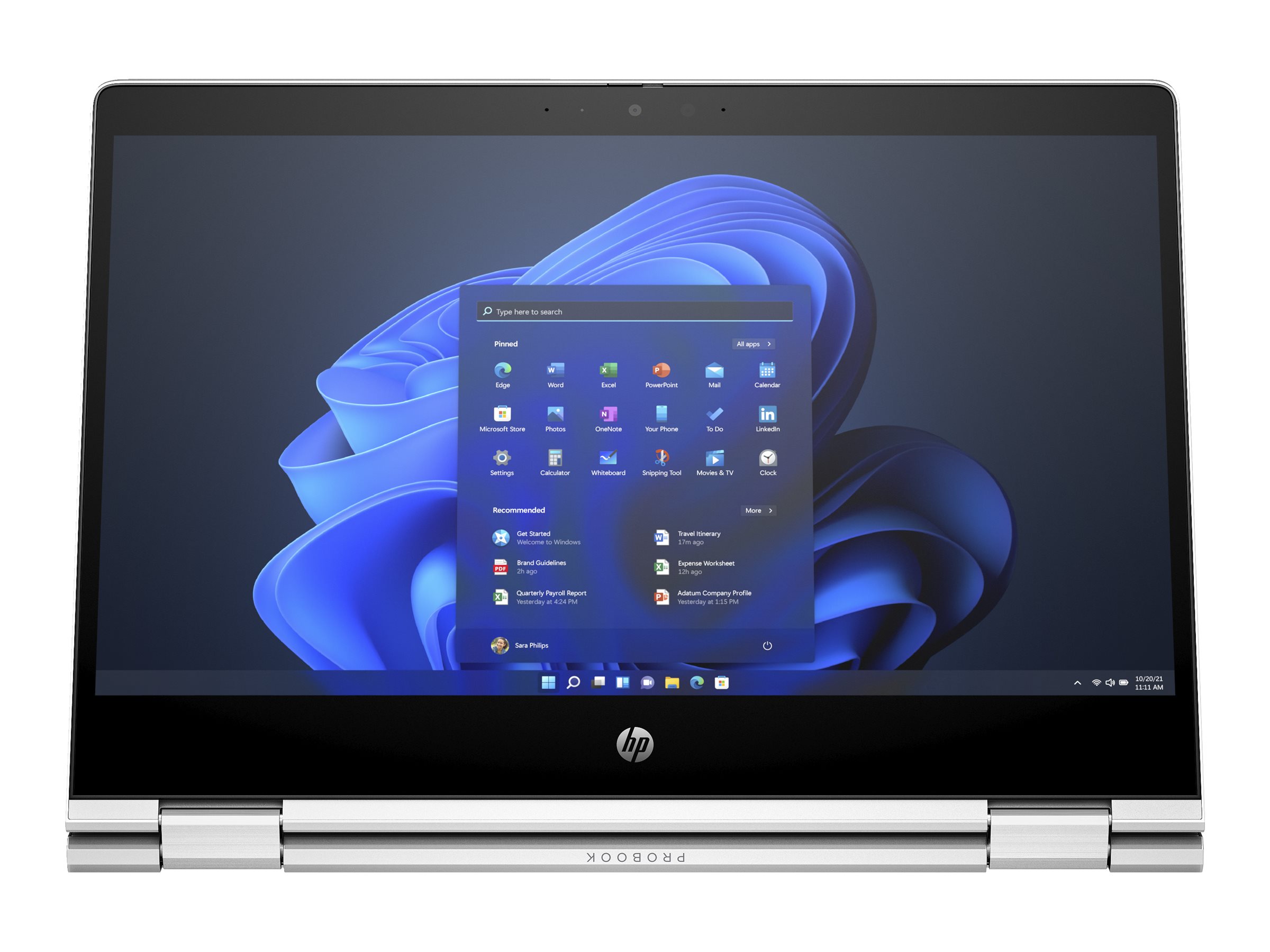 HP Pro x360 435 G10 Notebook - Flip-Design - AMD - IPS Touchscreen 1920 x 1080 (Full HD) - Wi-Fi 6E - Bluetooth - Pike Silver Aluminium - kbd: Deutsch - mit HP 3 Jahre Vor-Ort-Hardware-Support am nächsten Werktag mit Reiseschutz für Notebooks - mit HP W…