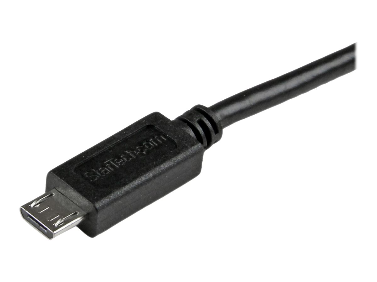 15CM USB / SLIM MICRO USB CBL StarTech.com 15cm Micro USB-Kabel - USB A auf Micr - zu USB (M) - USB 2.0 - 15 cm - Schwarz - für P/N: CMDPHD2HD - DPMDPHD2HD - ST4CU424 - ST4CU424EU - ST4CU424UK - ST8CU824 - USBAUBSCHM