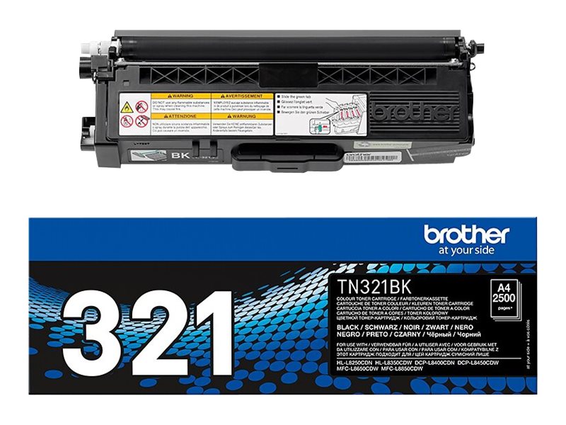 Brother TN321BK - Schwarz - Original - Tonerpatrone - für Brother DCP-L8400 - DCP-L8450 - HL-L8250 - HL-L8350 - MFC-L8650 - MFC-L8850